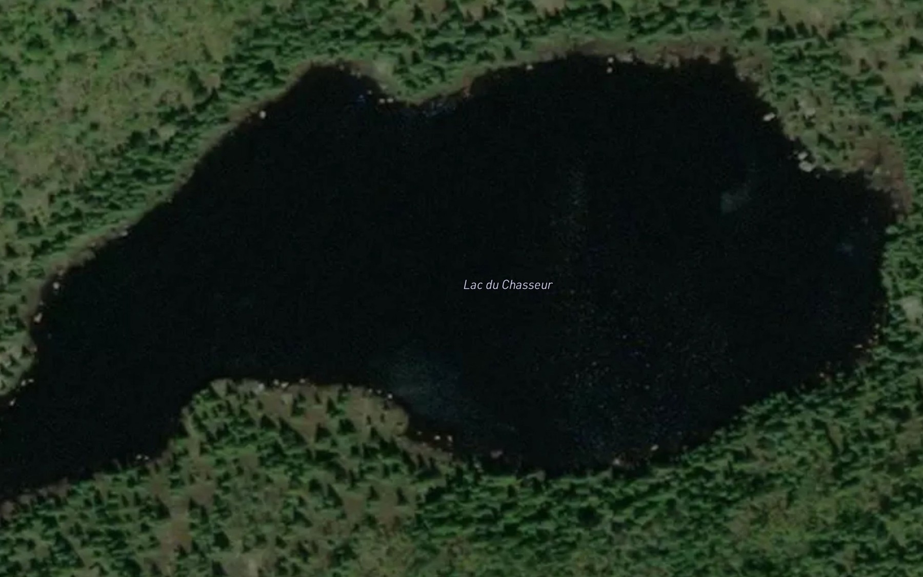 Satellite map of the Lac du Chasseur