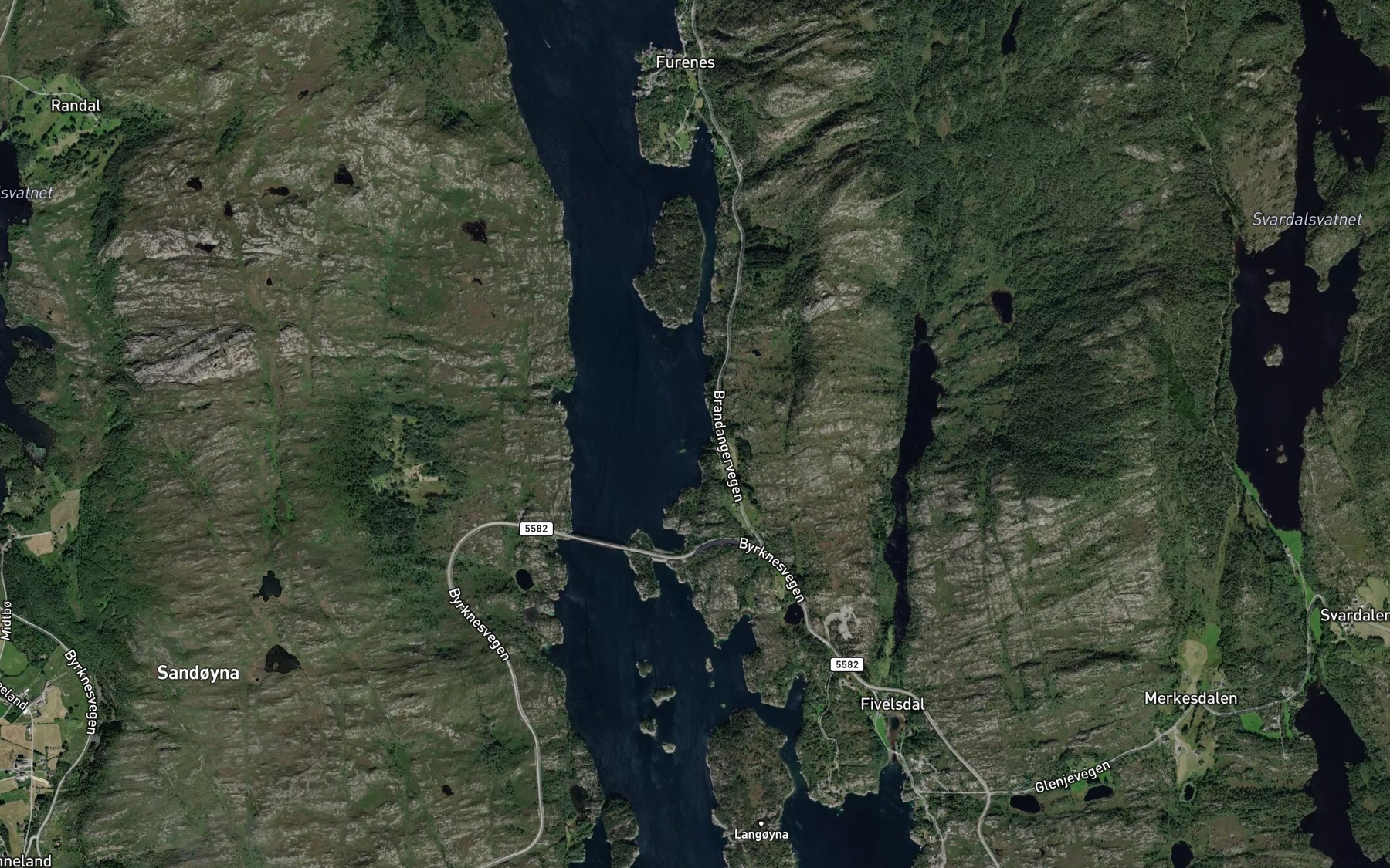 Satellite map of the Joansvika