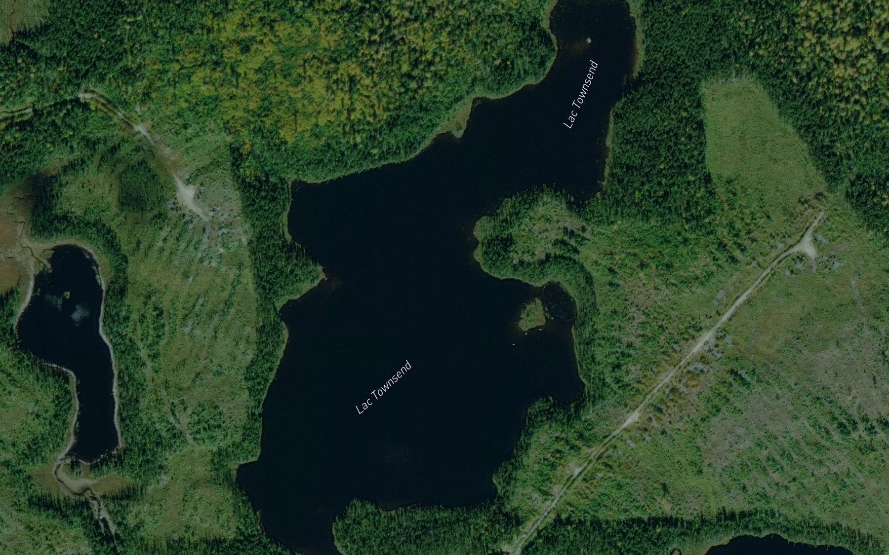 Satellite map of the Lac Townsend