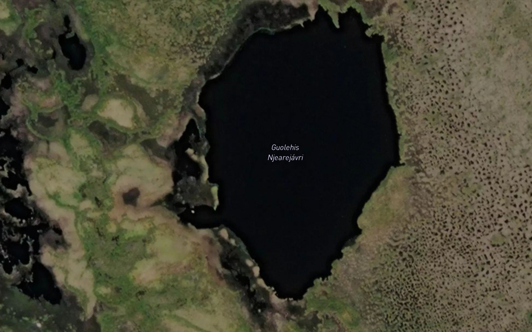 Satellite map of the Njaerejavri,guolehis