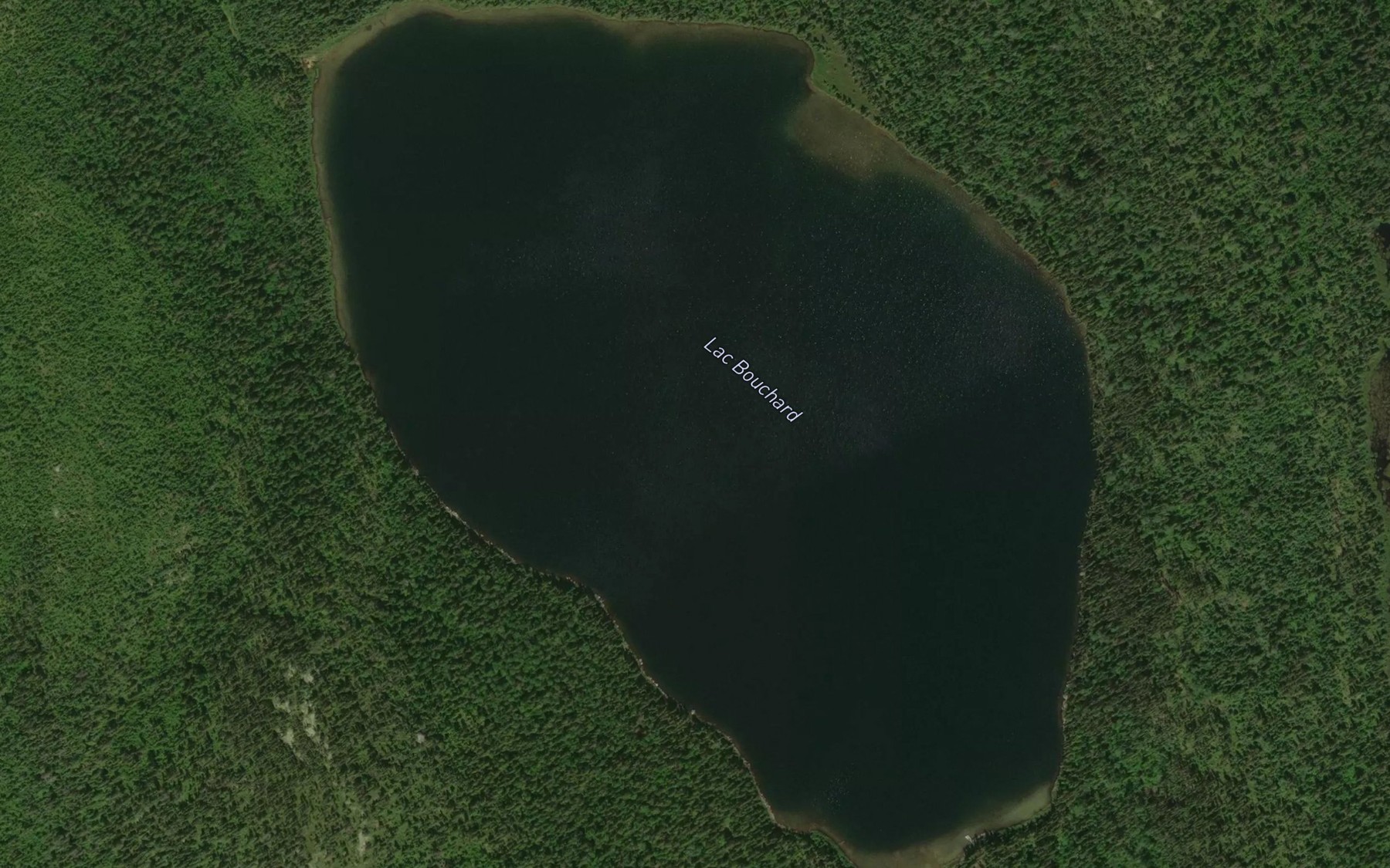 Satellite map of the Lac Bouchard
