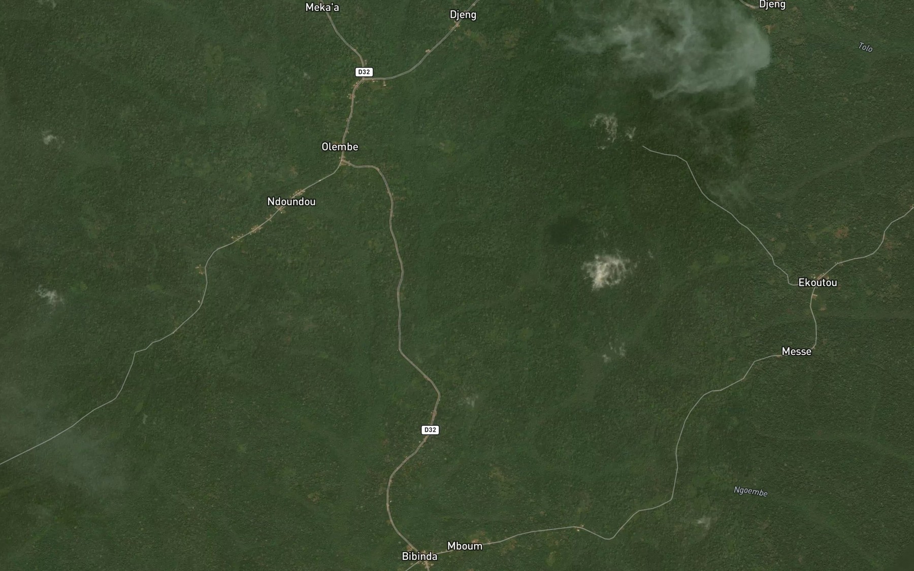 Satellite map of the Totobo