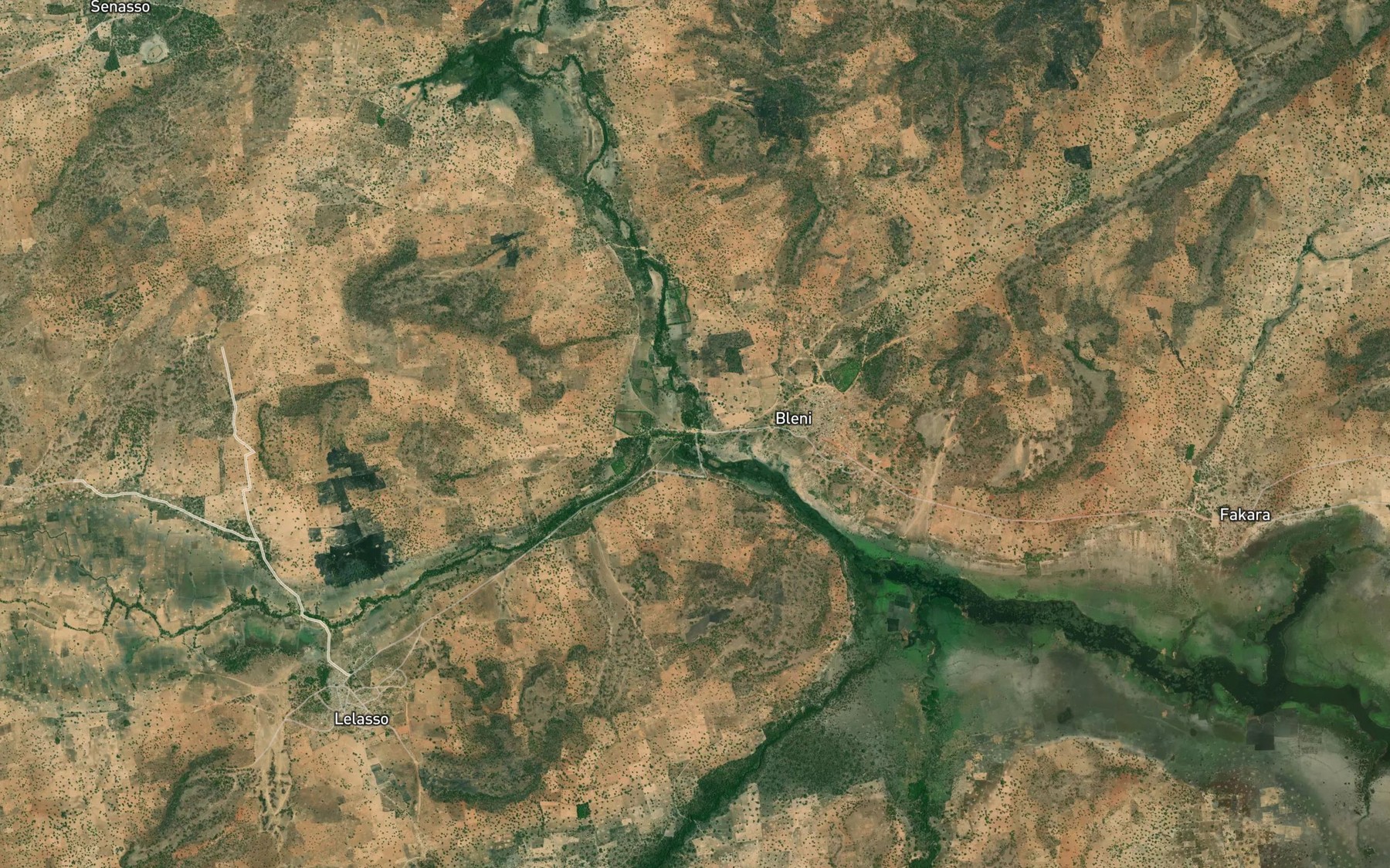 Satellite map of the Seledogo