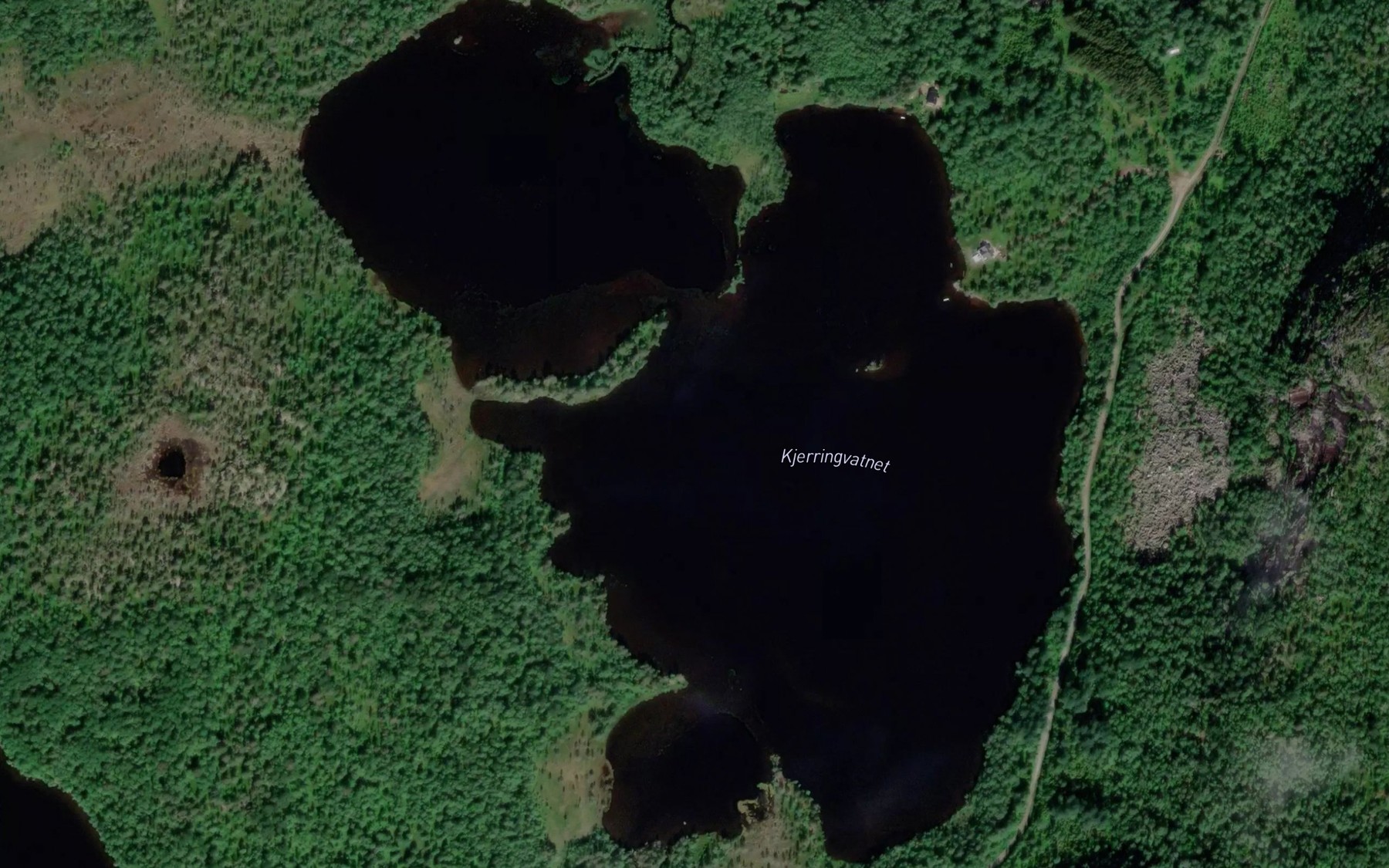 Satellite map of the Kjerringvatnet