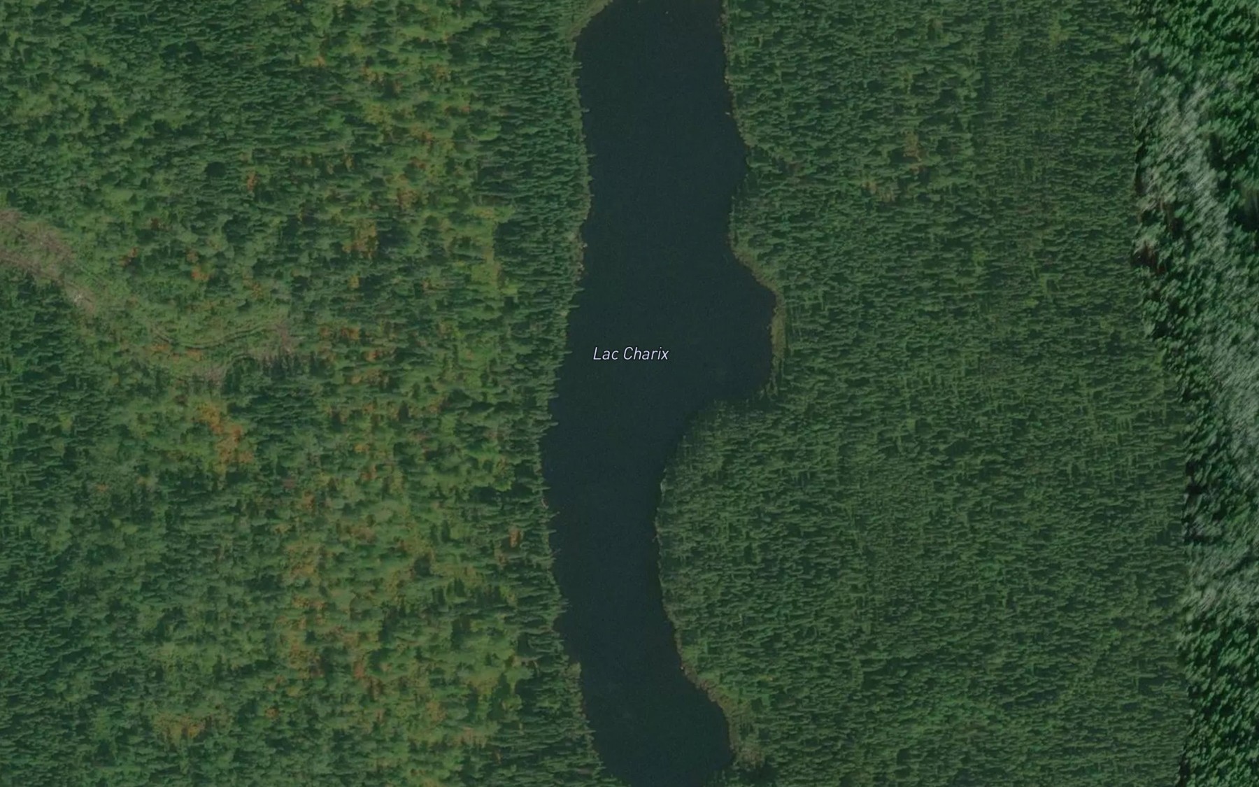 Satellite map of the Lac Charix