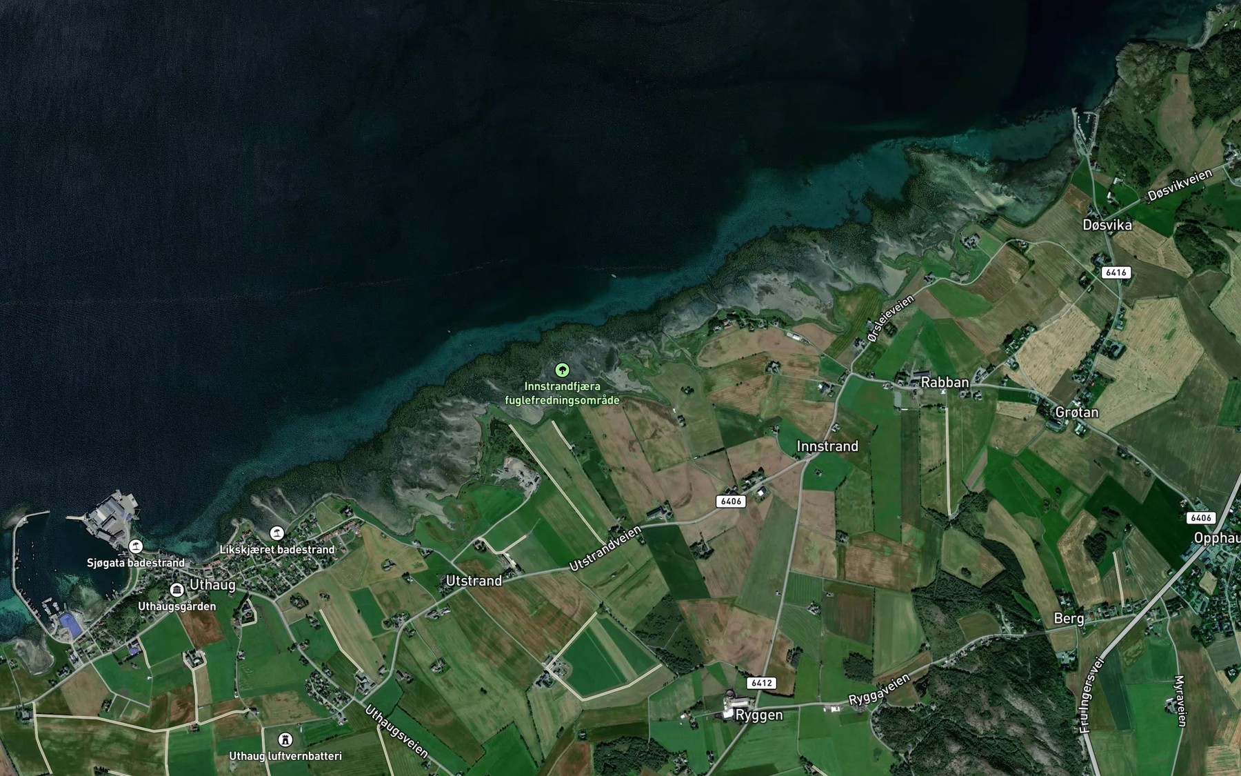 Satellite map of the Sagsteinosen