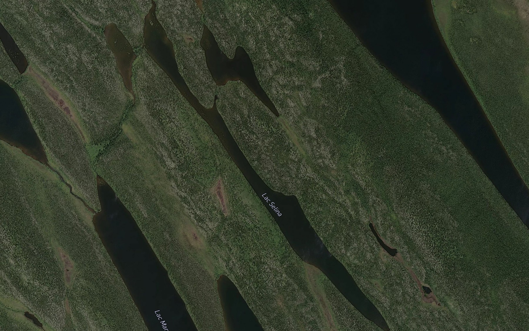 Satellite map of the Lac Selina