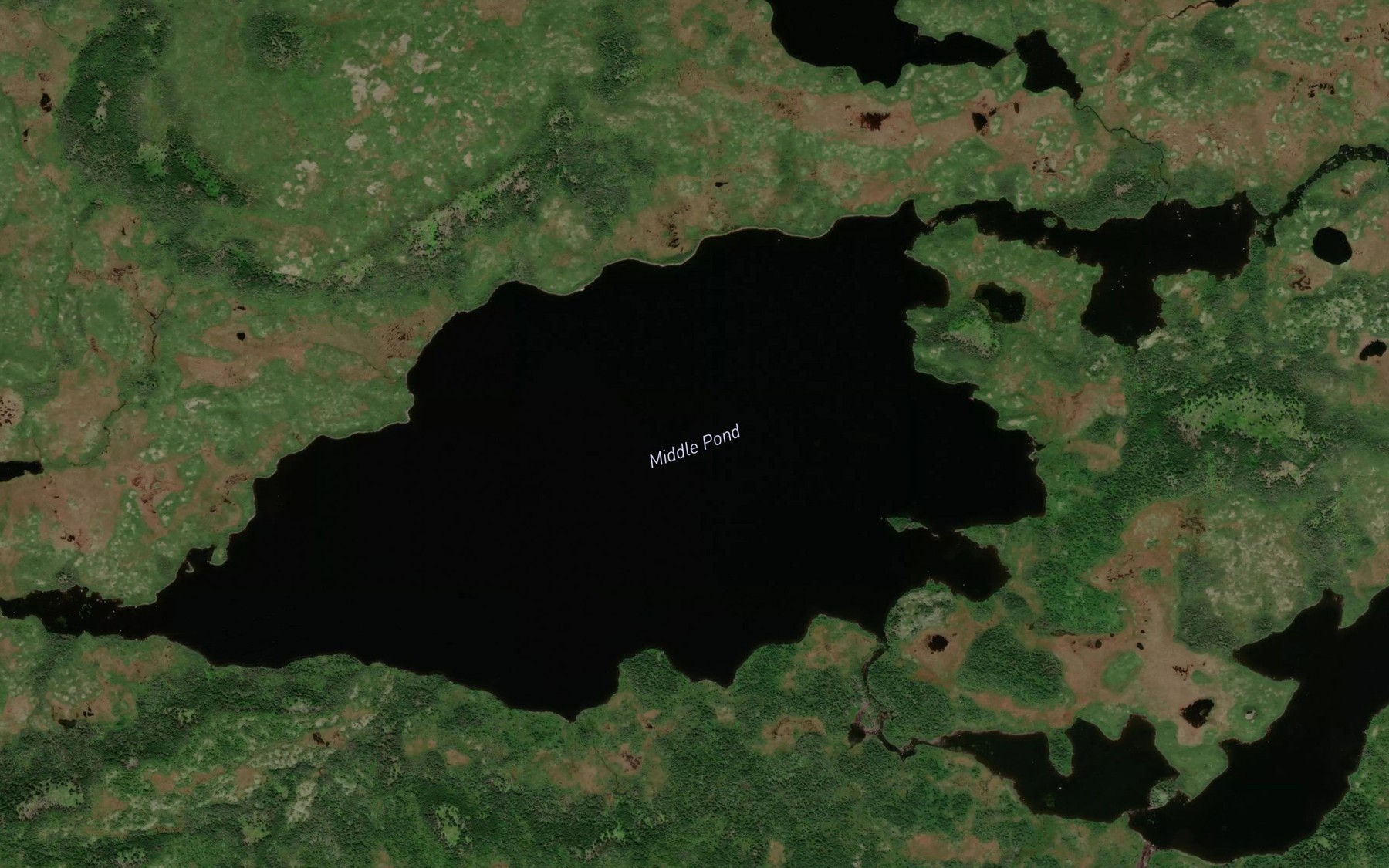 Satellite map of the Middle Pond