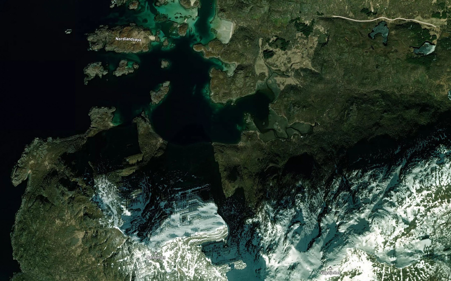 Satellite map of the Sauvika