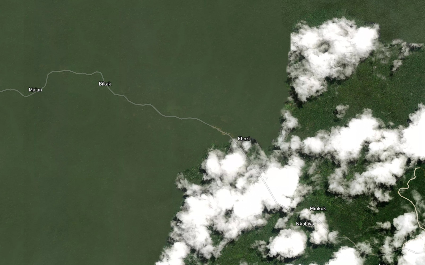 Satellite map of the Bibomo