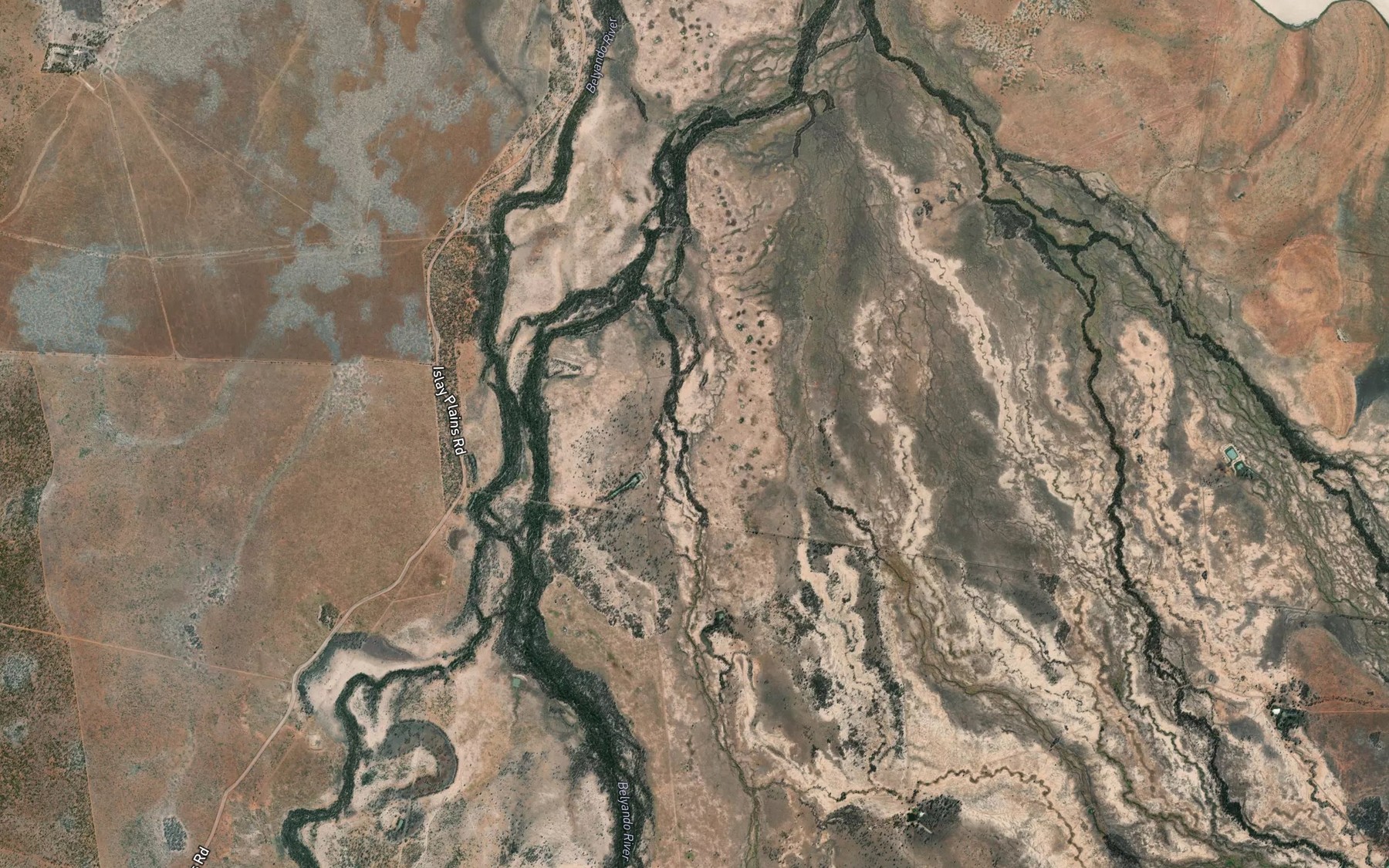 Satellite map of the Rifle Creek