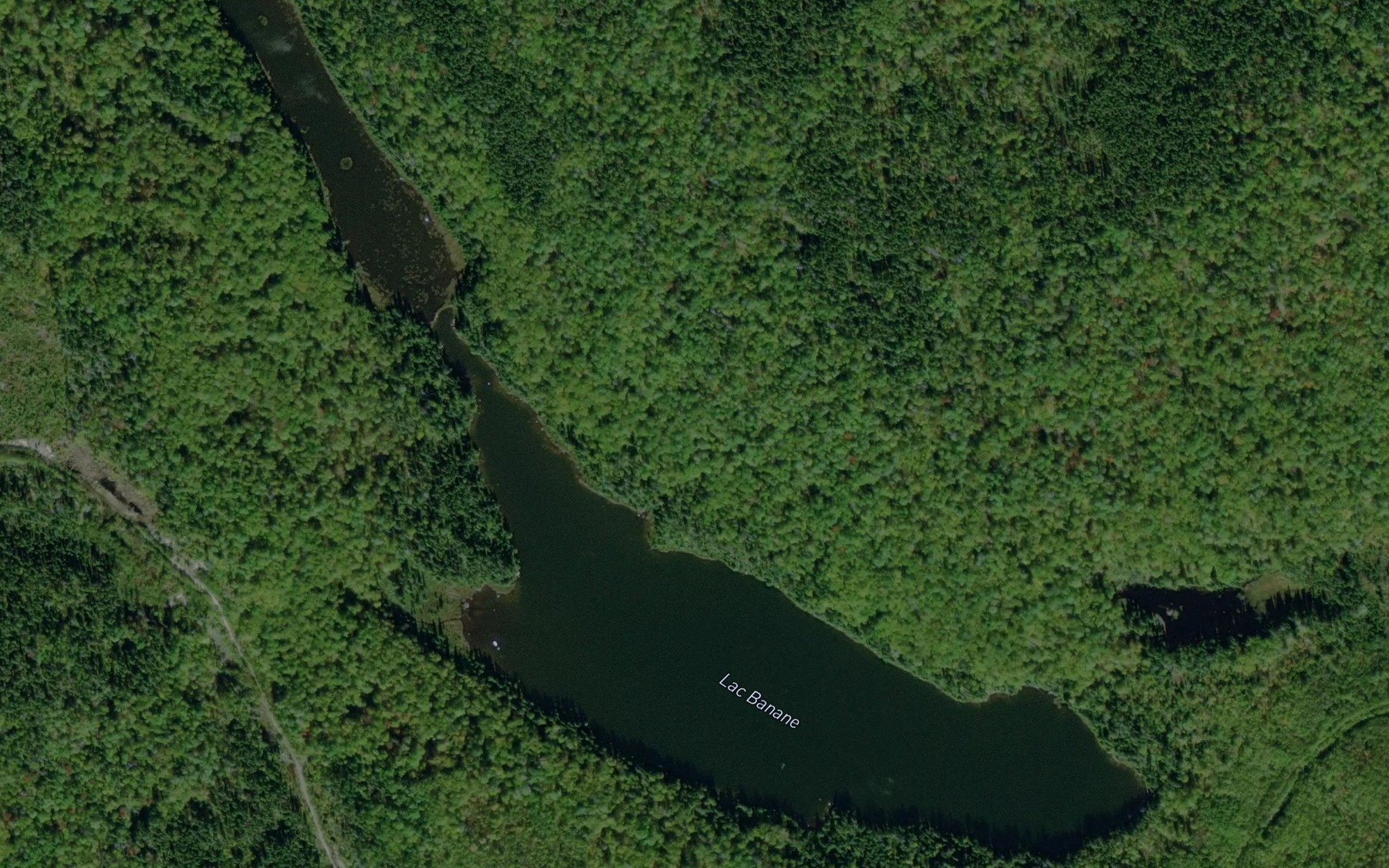Satellite map of the Lac Banane