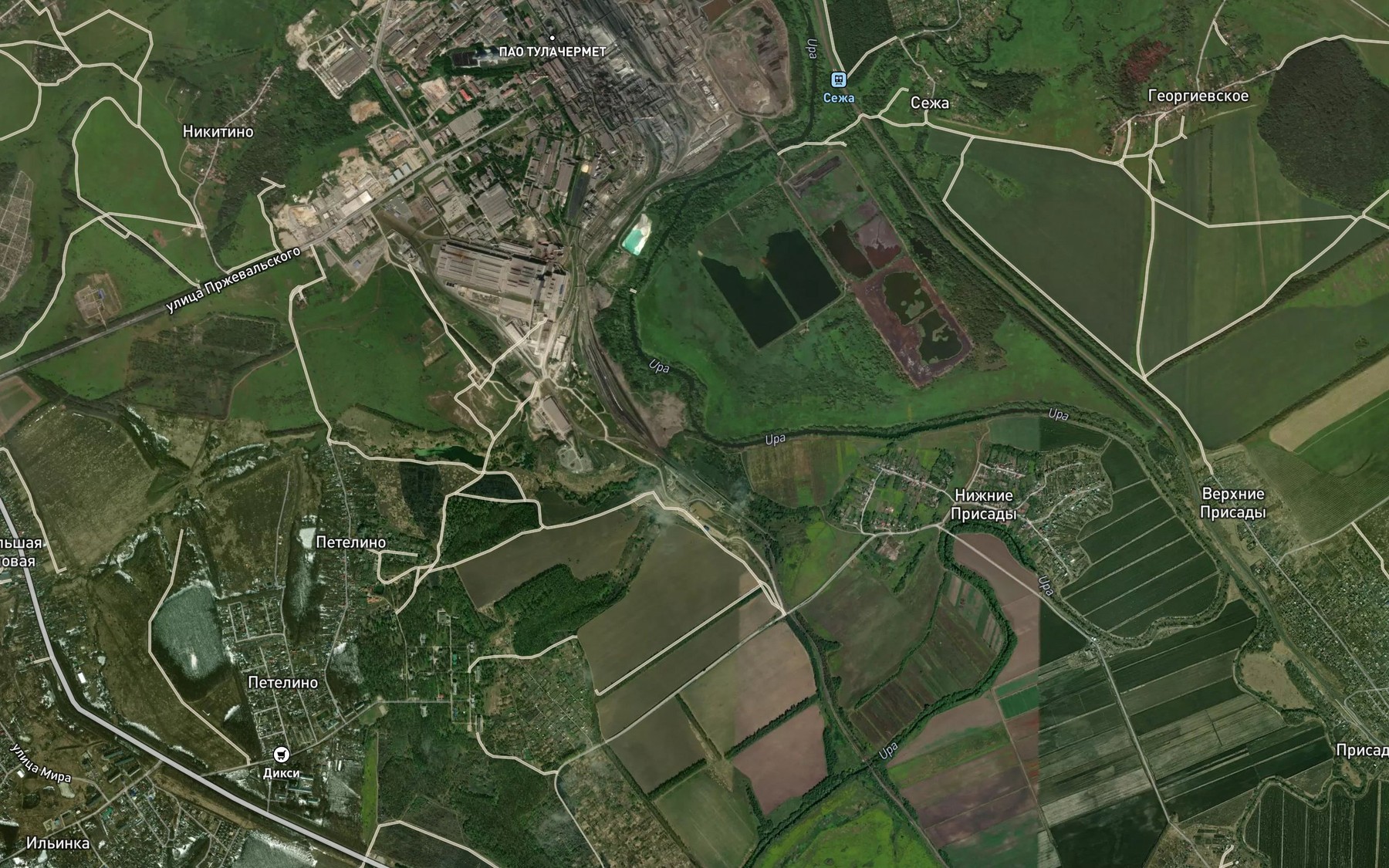 Satellite map of the Yelovaya