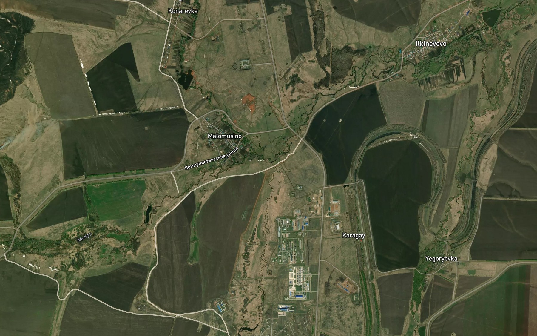 Satellite map of the Kuksyr
