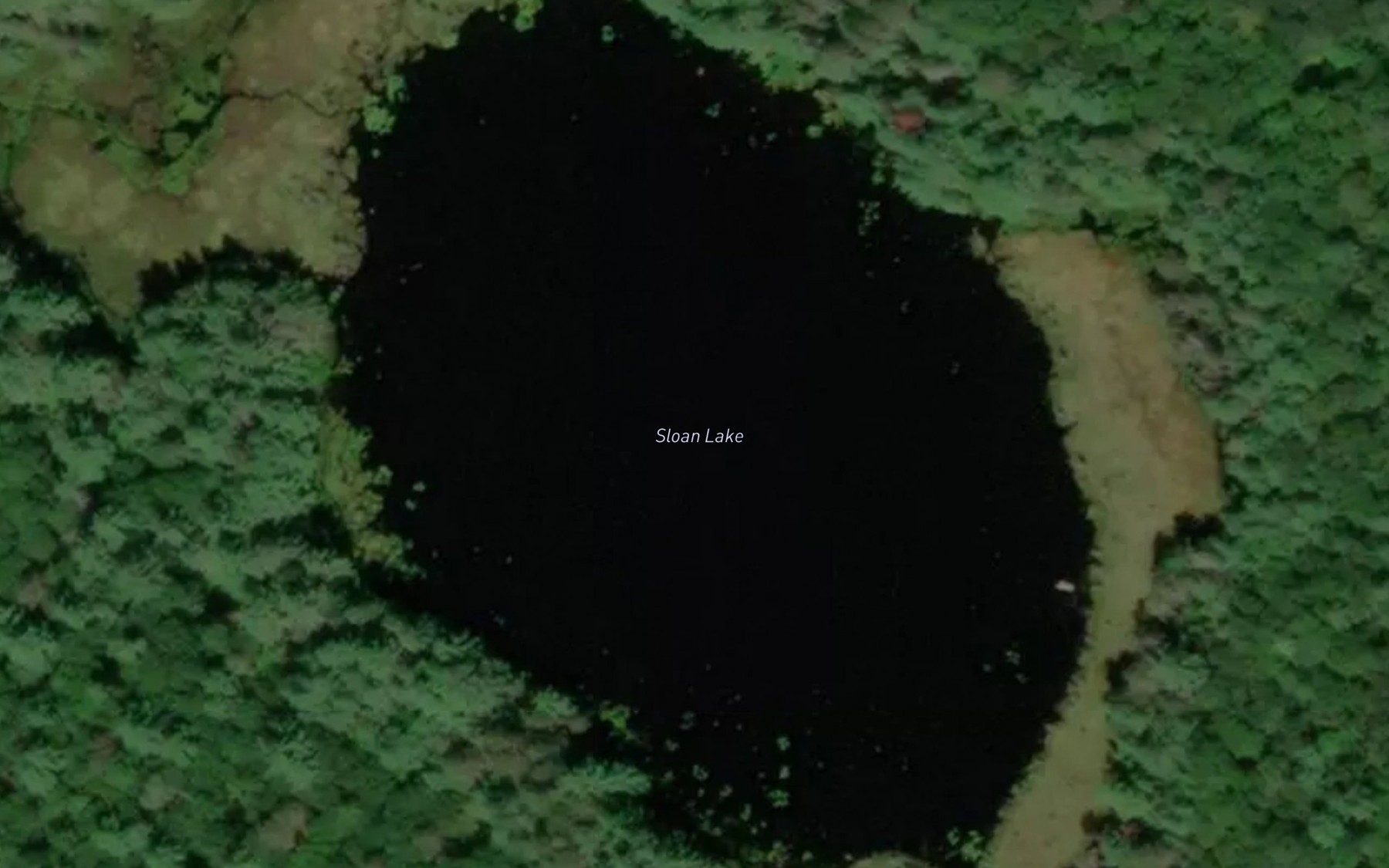 Satellite map of the Sloan Lake