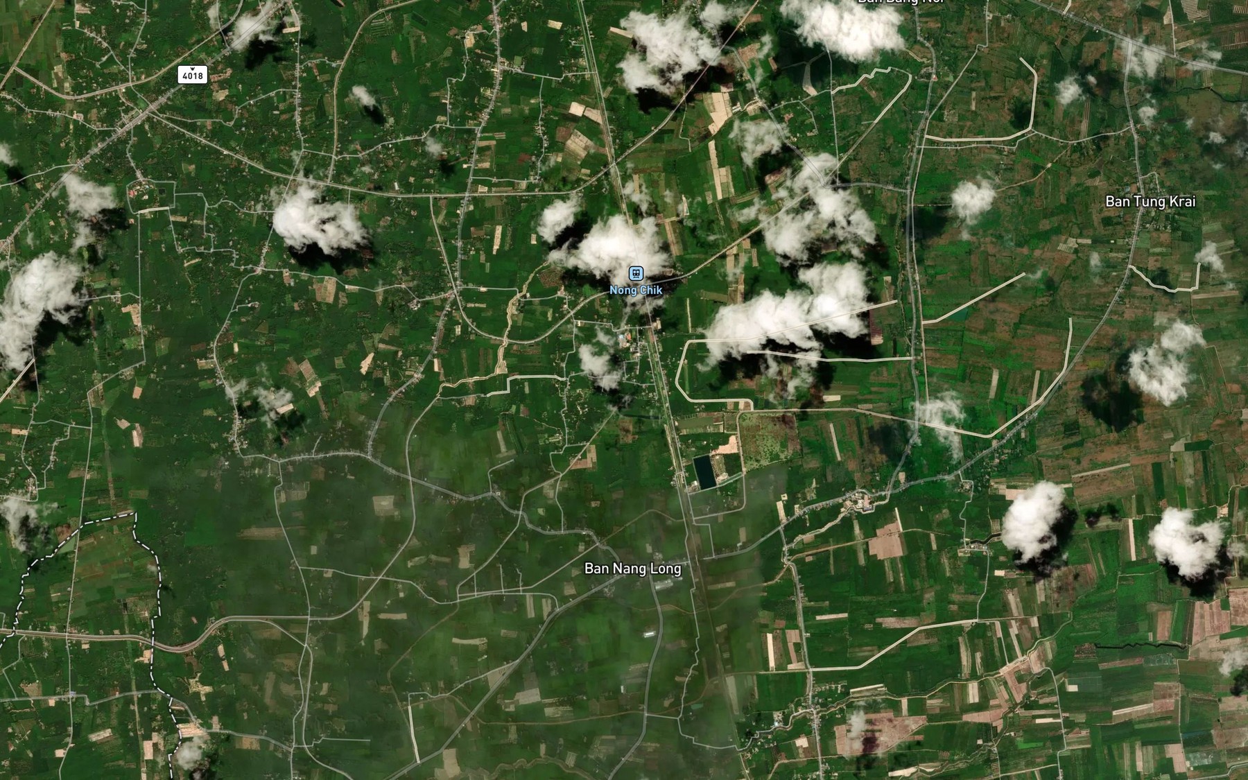 Satellite map of the Khlong Nong Chik