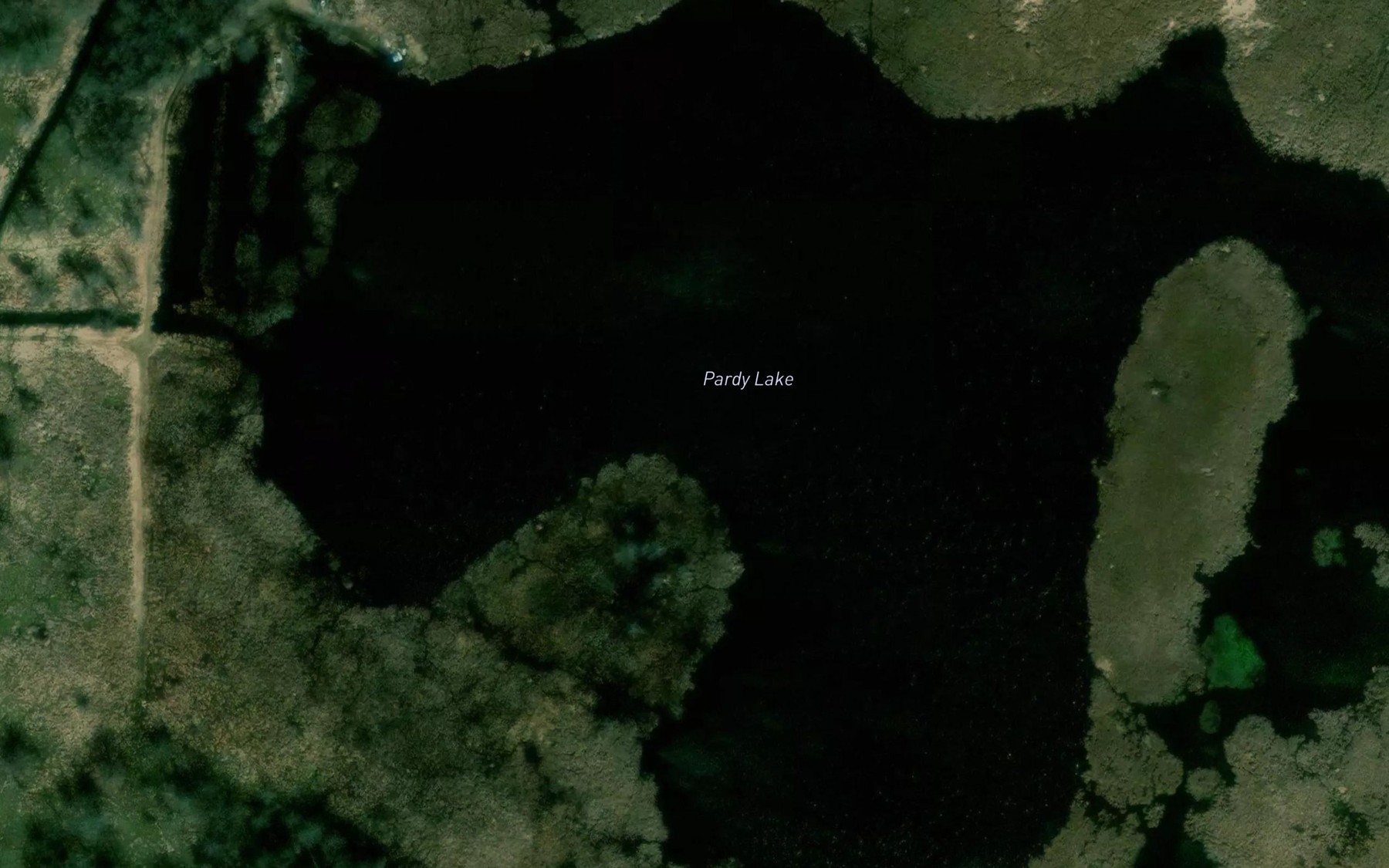 Satellite map of the Pardy Lake