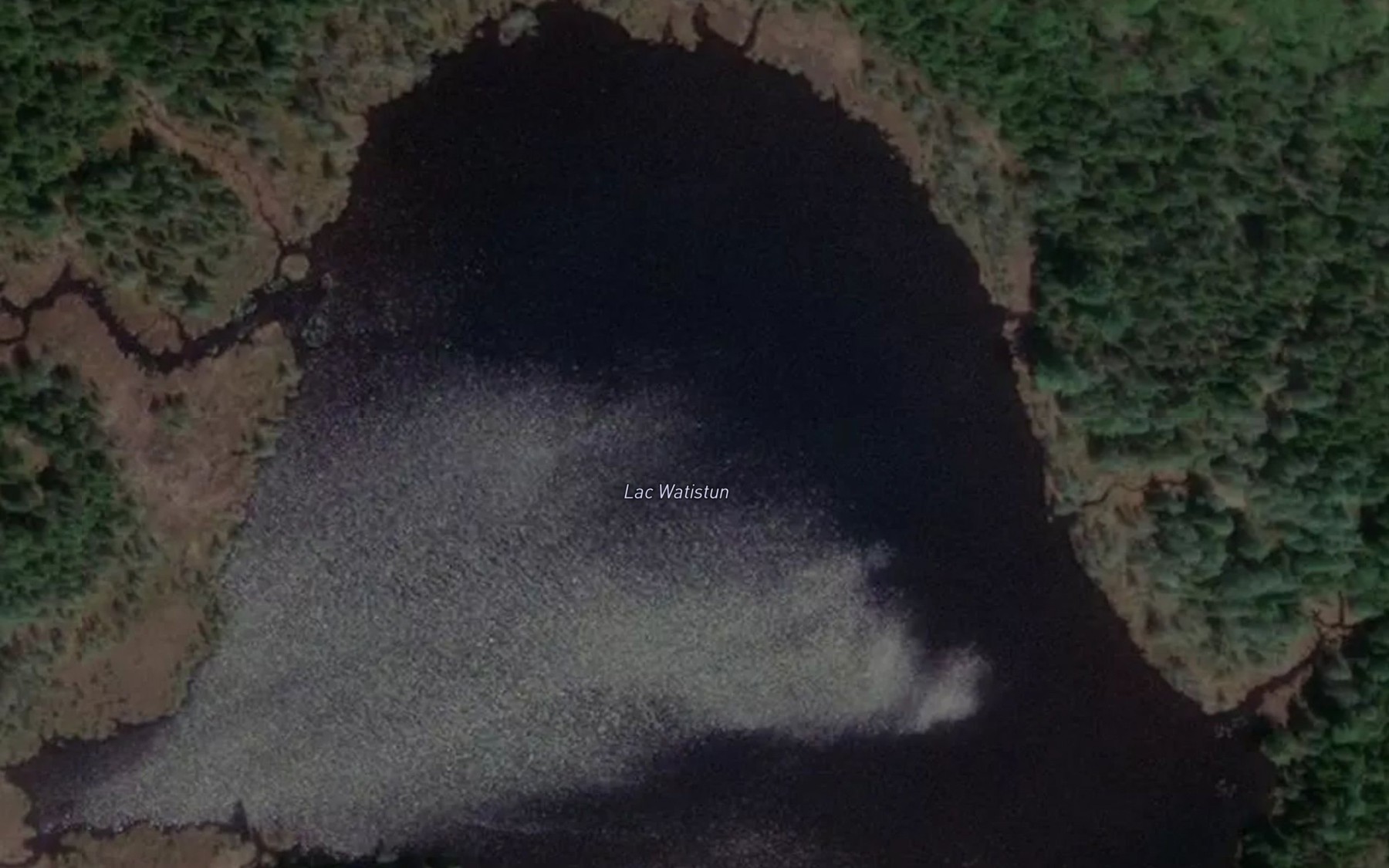 Satellite map of the Lac Watistun