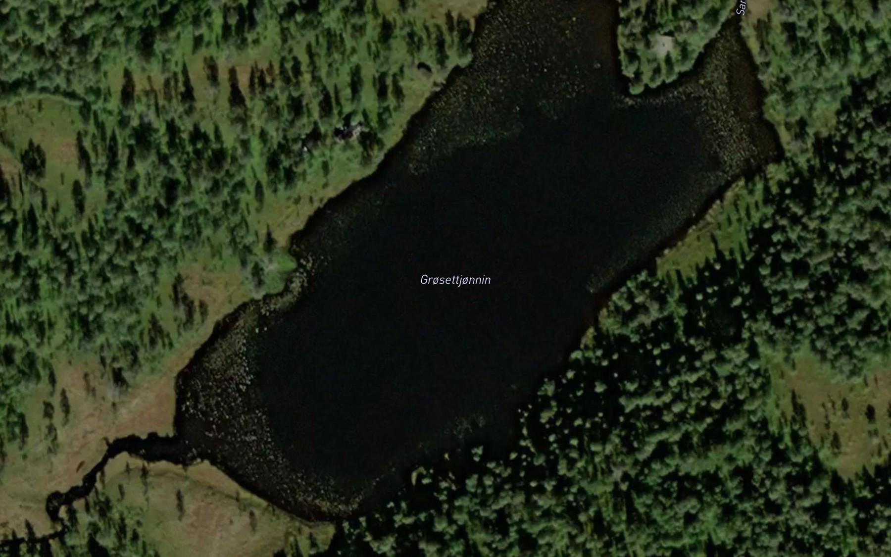 Satellite map of the Grosettjorna