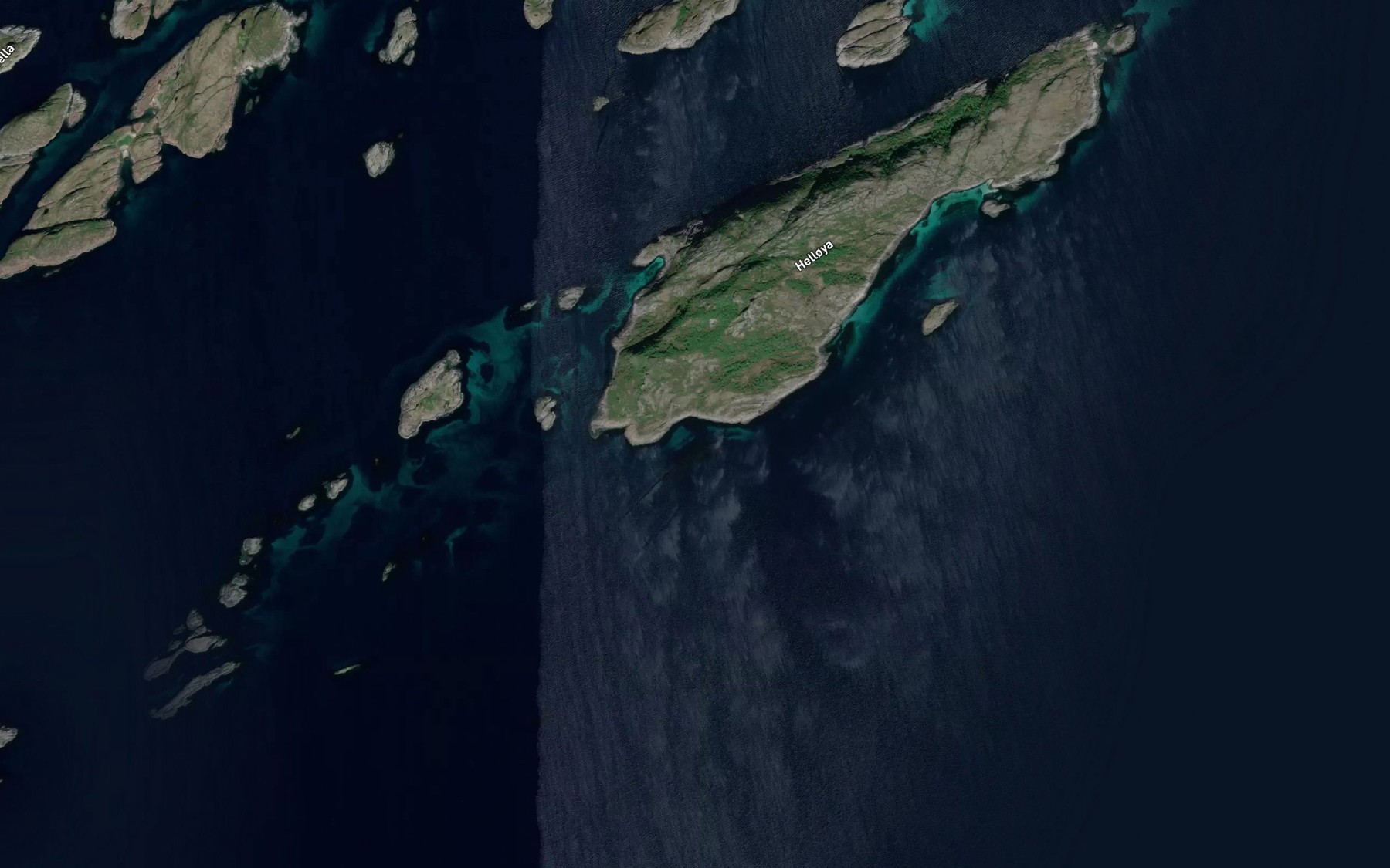 Satellite map of the Storvika