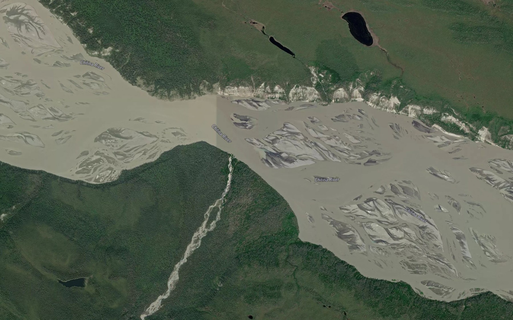 Satellite map of the Skull Creek