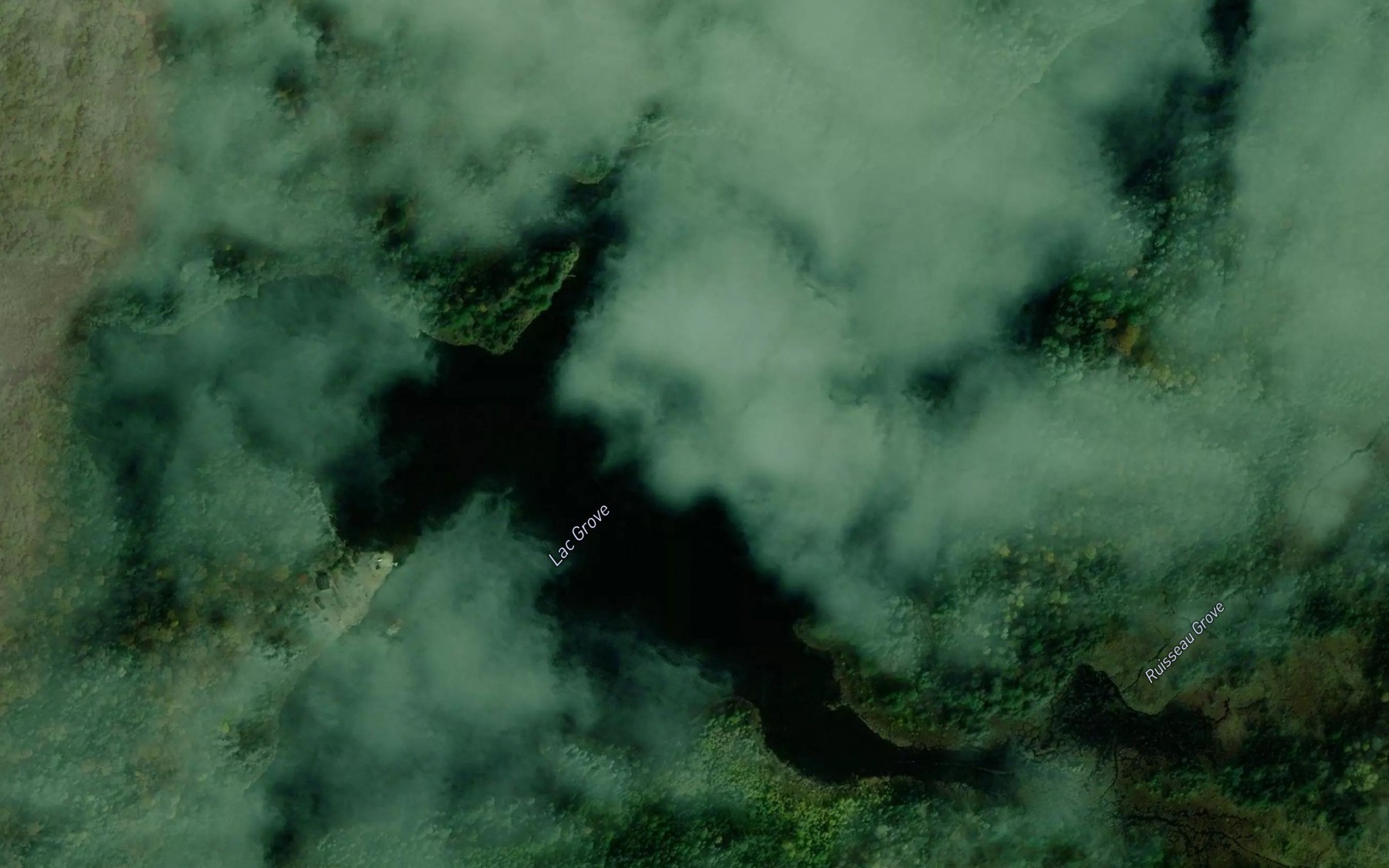 Satellite map of the Lac Grove