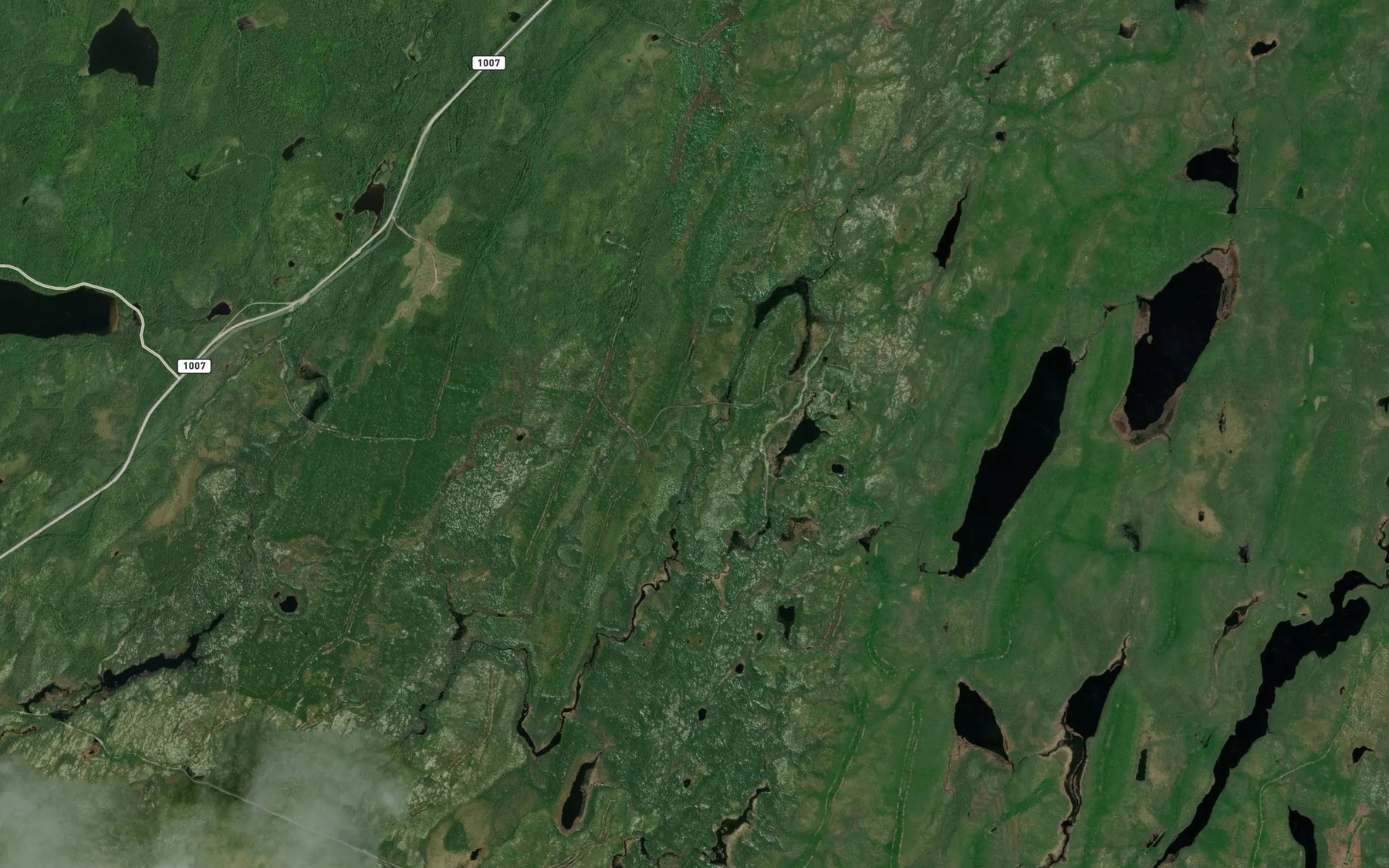 Satellite map of the Riviere Nepton Nord