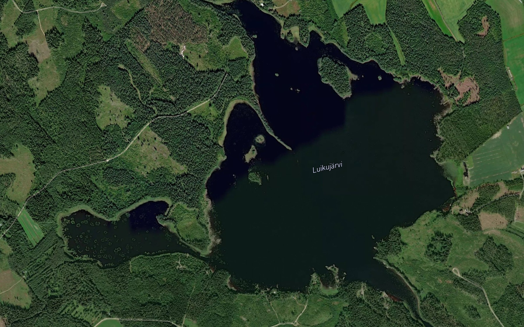 Satellite map of the Luikujarvi