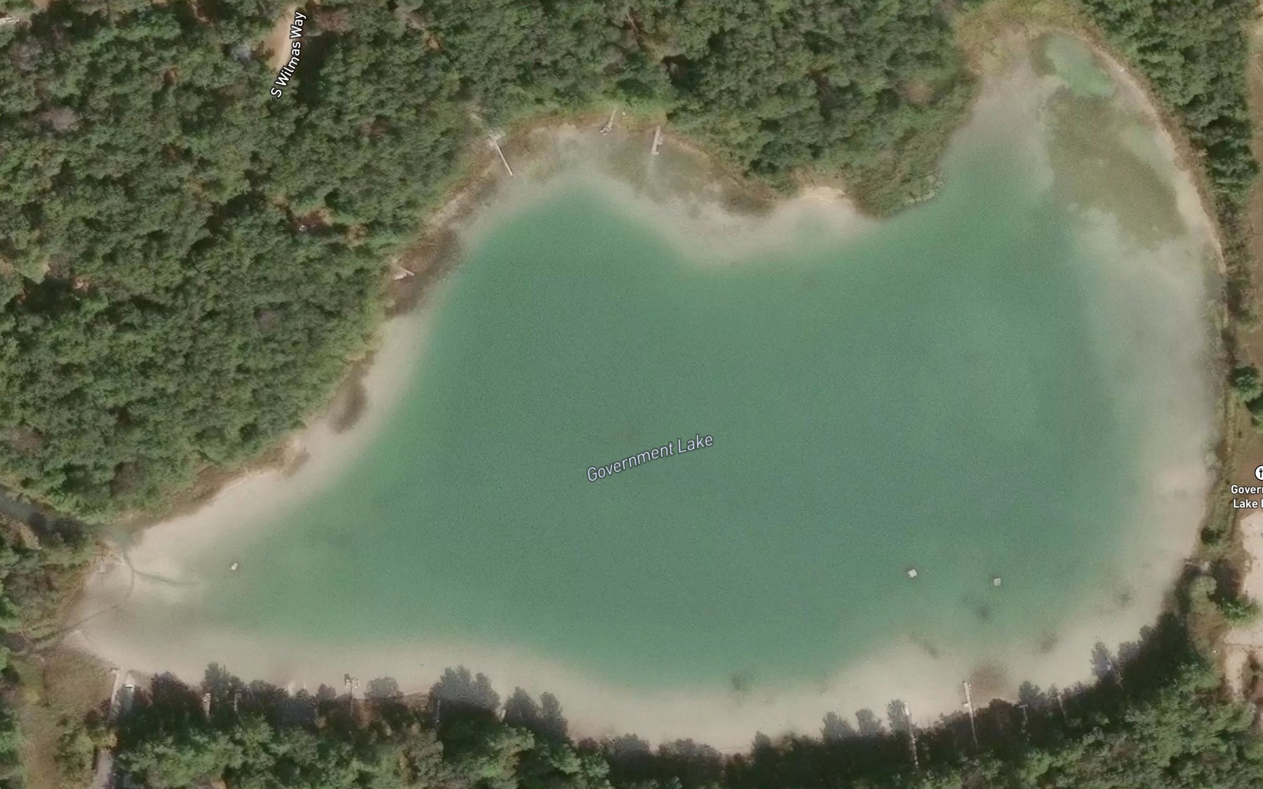 Satellite map of the Government Lake