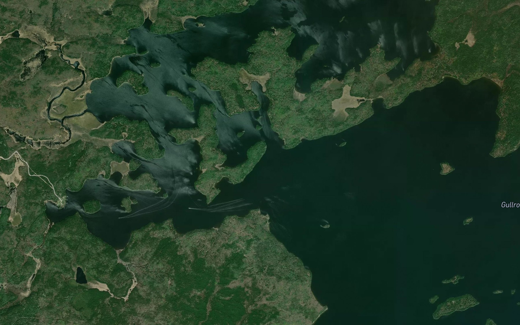 Satellite map of the Starratt Channel