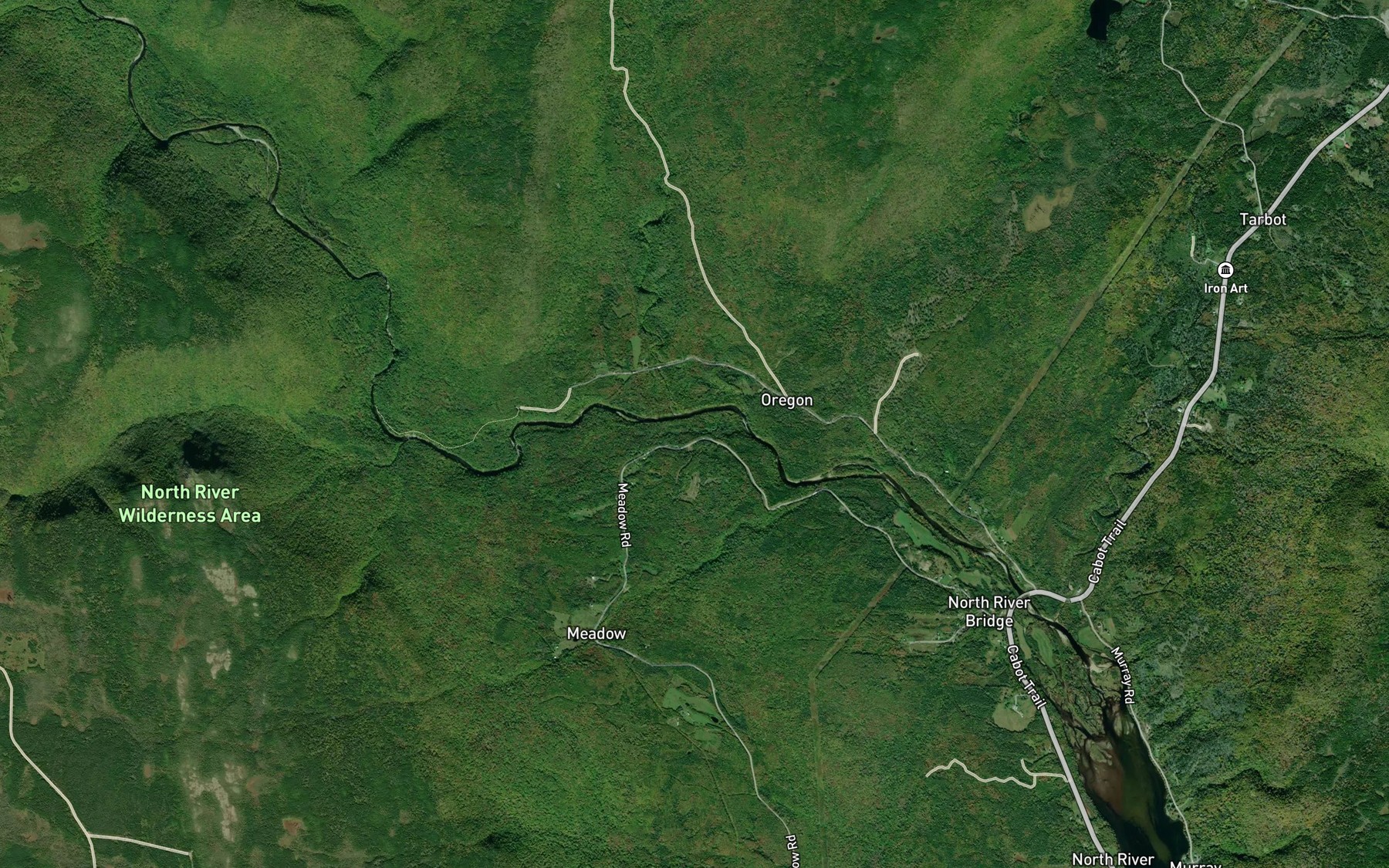 Satellite map of the Narrow Pool