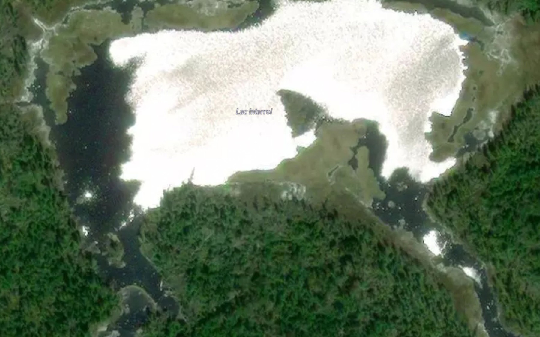 Satellite map of the Lac Interroi