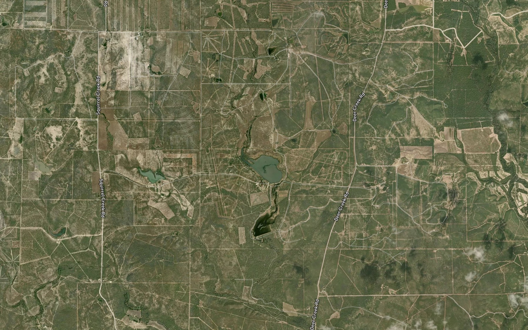 Satellite map of the Richardson Lake