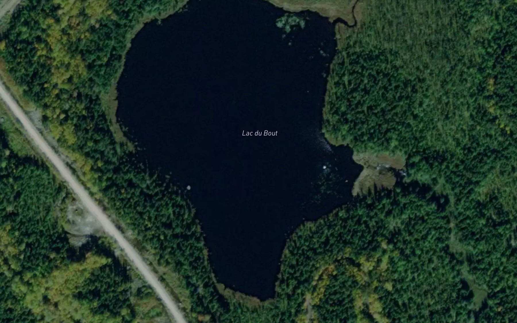 Satellite map of the Lac du Bout