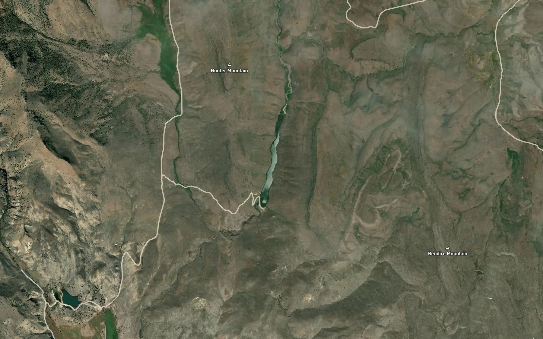 Satellite map of the Murphy Reservoir
