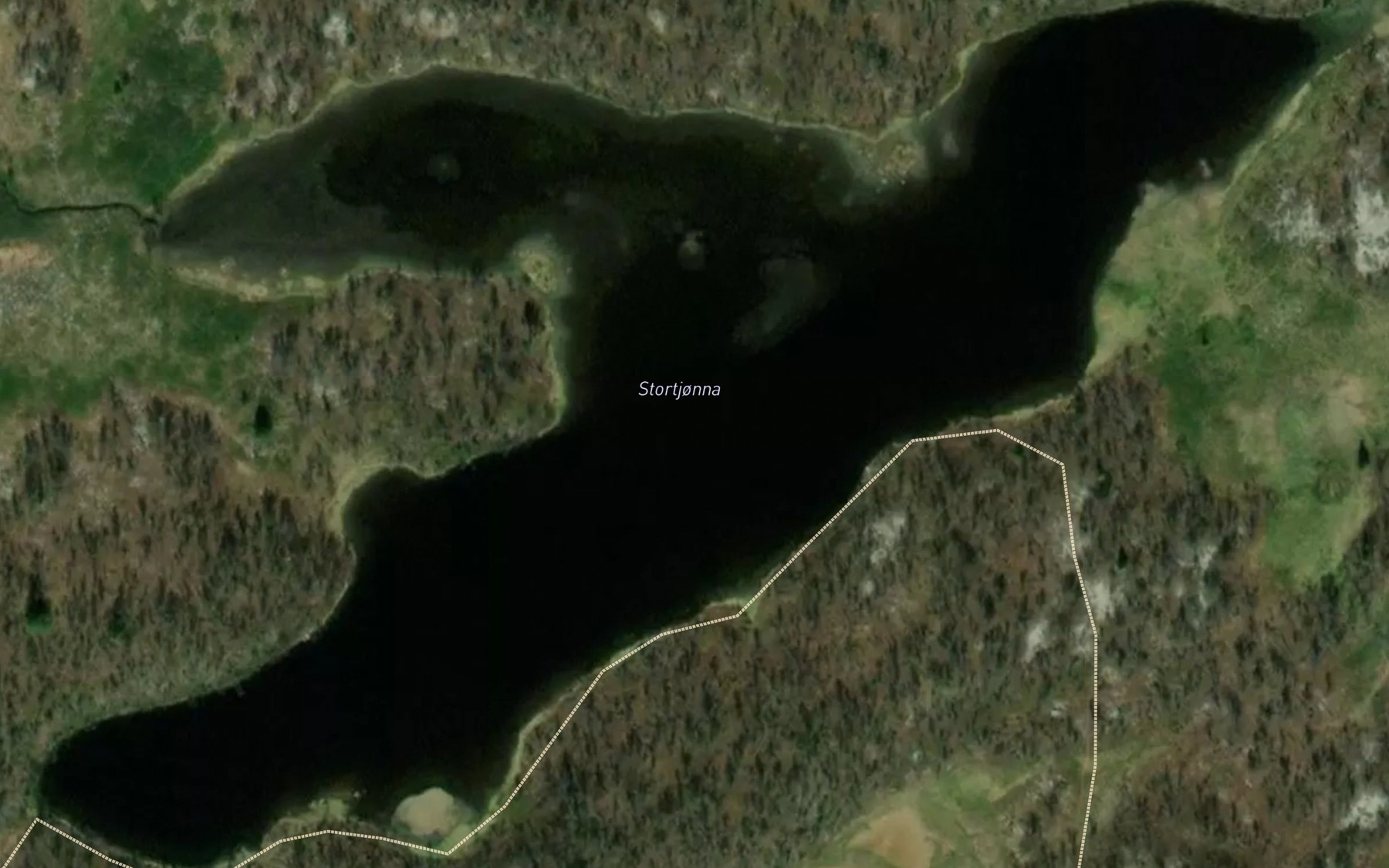 Satellite map of the Stortjorna