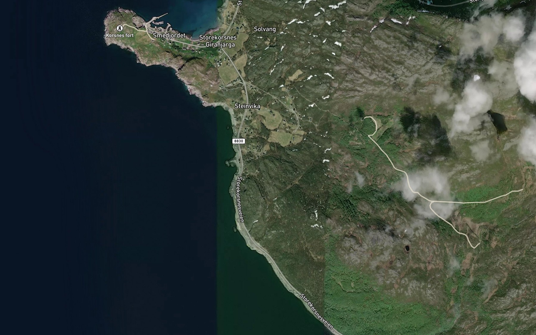 Satellite map of the Alettebekken