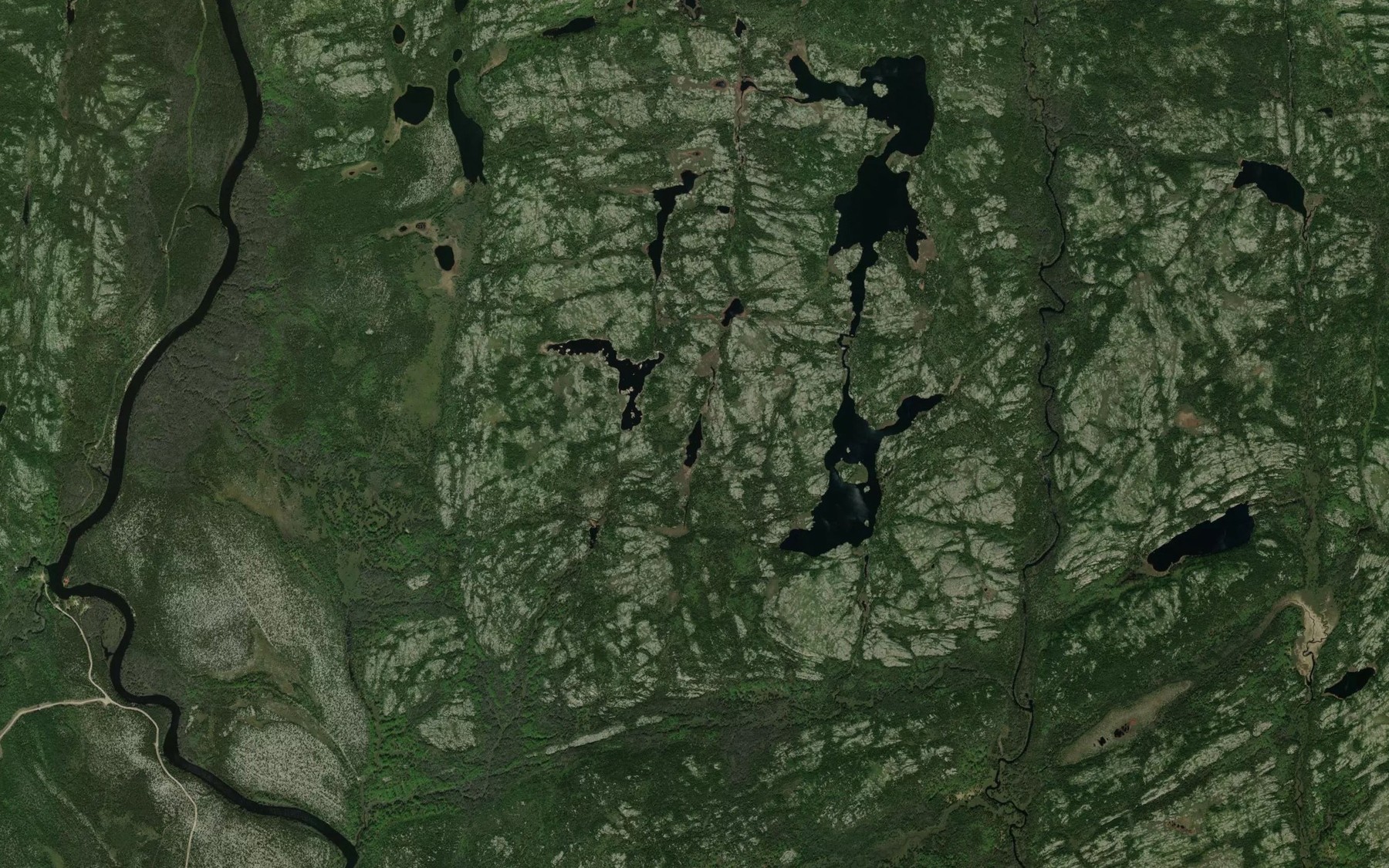 Satellite map of the Lac Doston