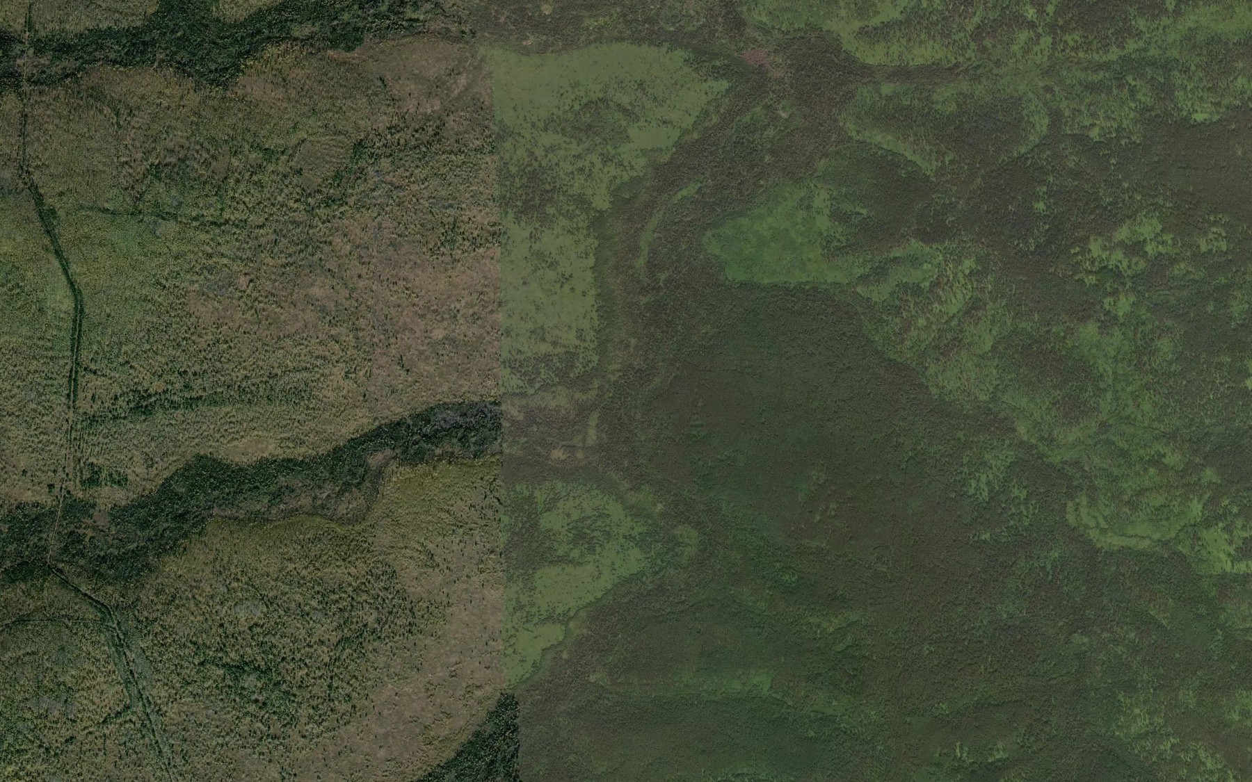 Satellite map of the Verkhniy Tilichet