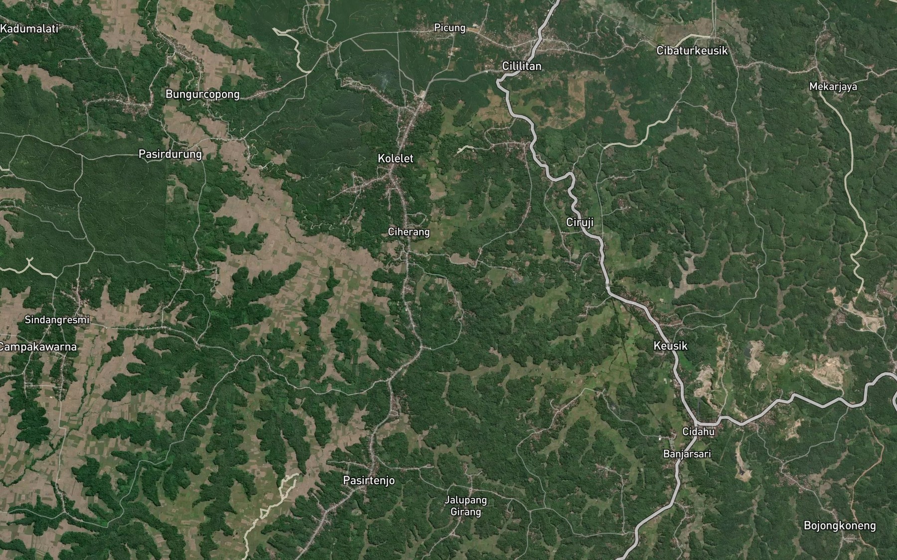 Satellite map of the Ci Cincin