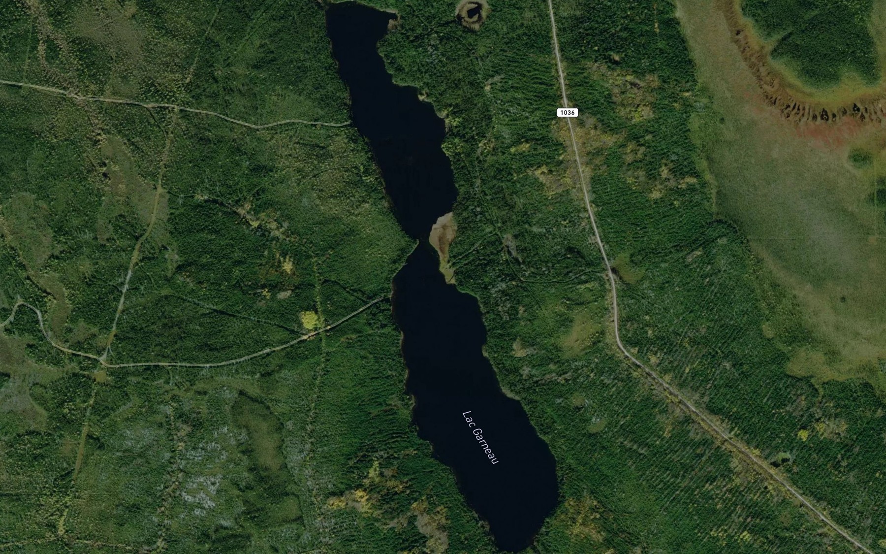 Satellite map of the Lac Garneau