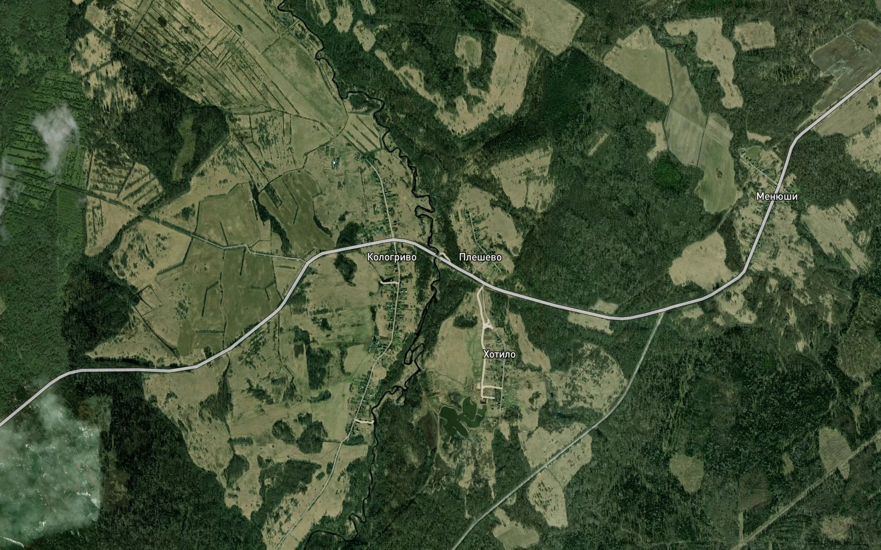 Satellite map of the Krutoy