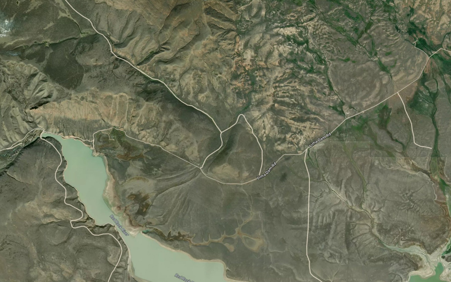 Satellite map of the Express Creek