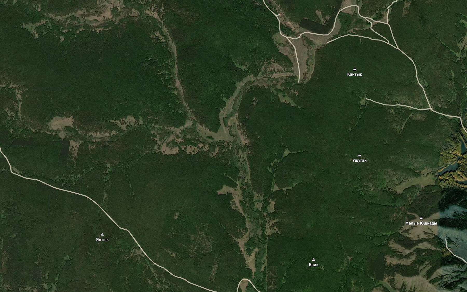 Satellite map of the Kashi