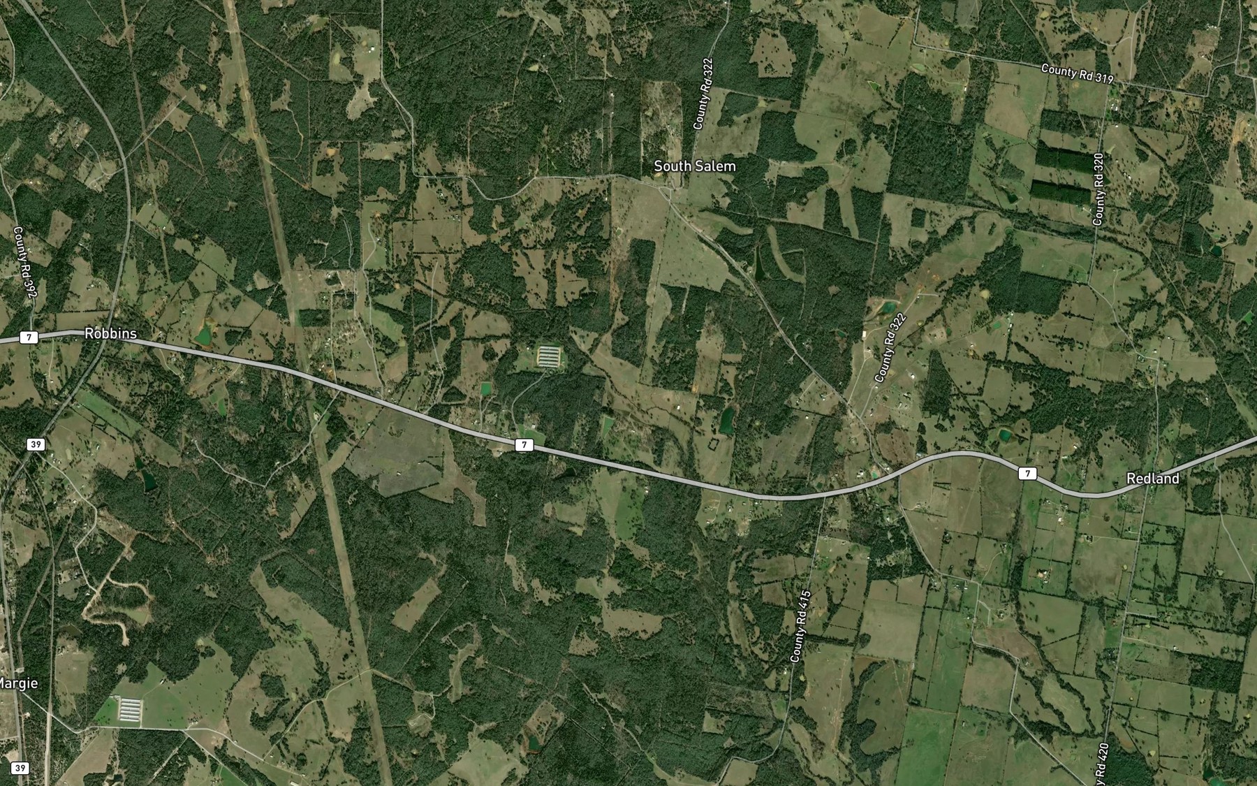 Satellite map of the Simpson Branch