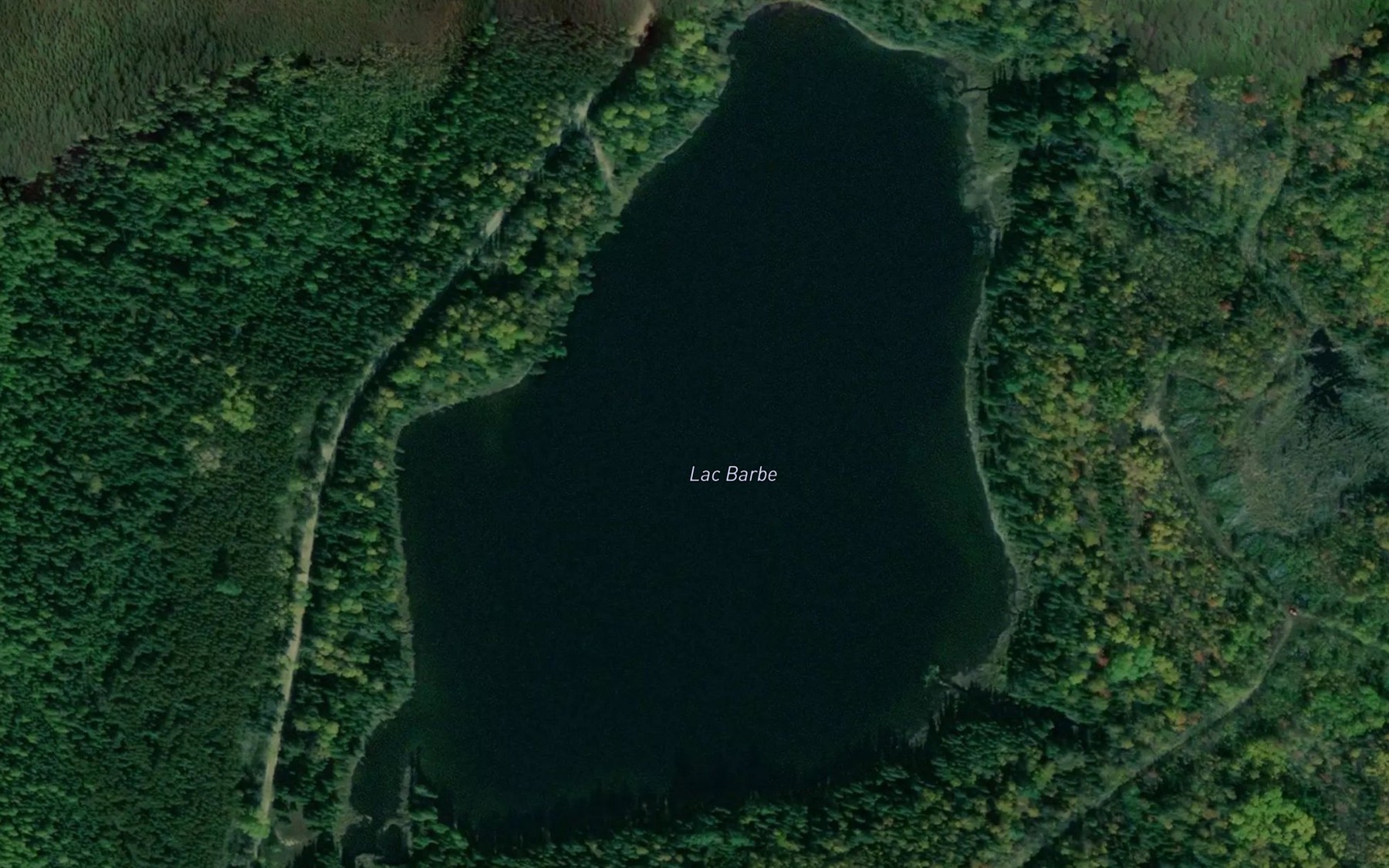 Satellite map of the Lac Barbe