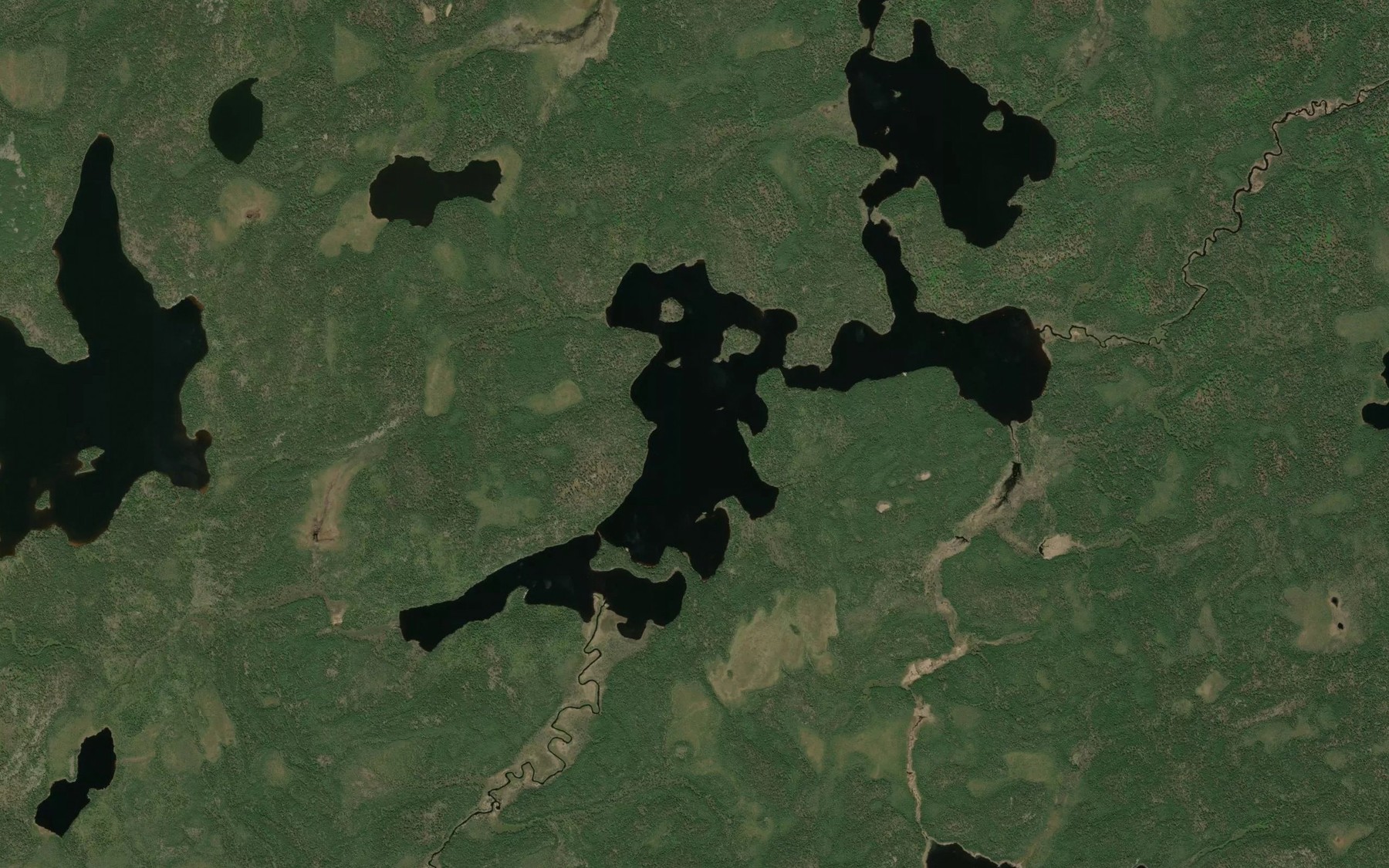 Satellite map of the Kotyk Lake