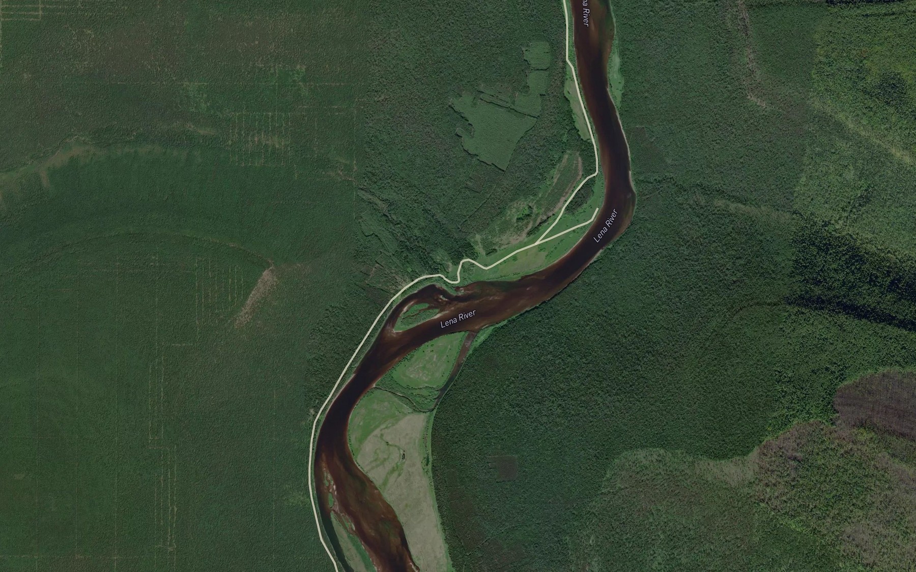 Satellite map of the Nizhnyaya