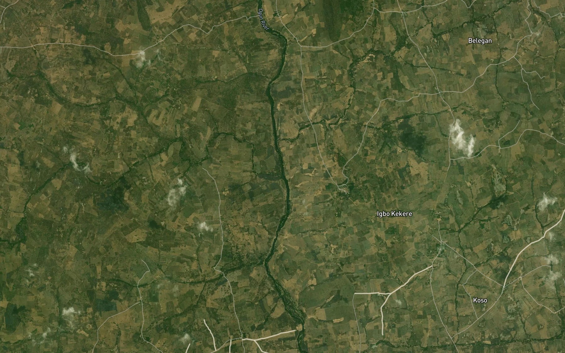 Satellite map of the River Kojuoba