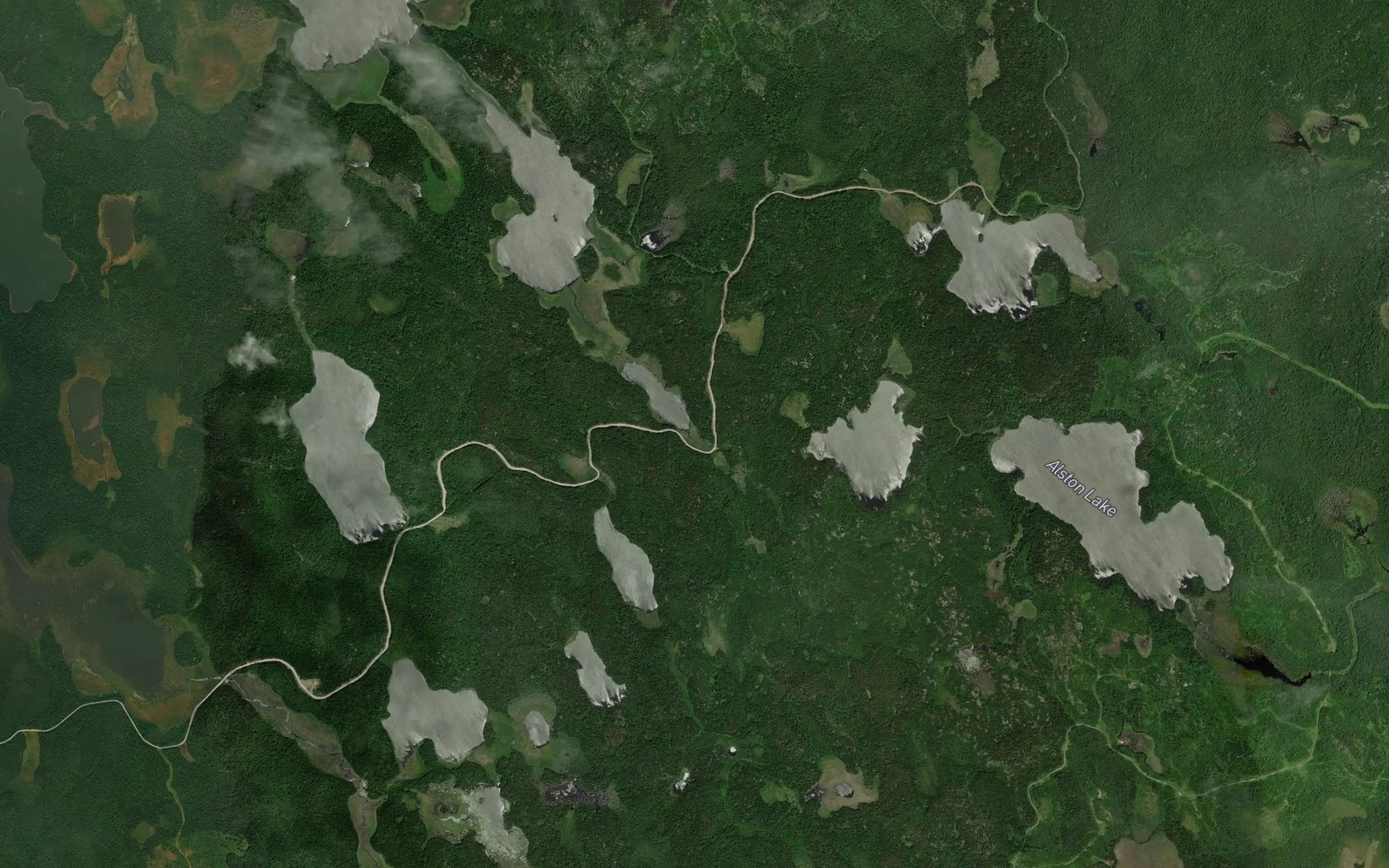 Satellite map of the Humphrey Lake